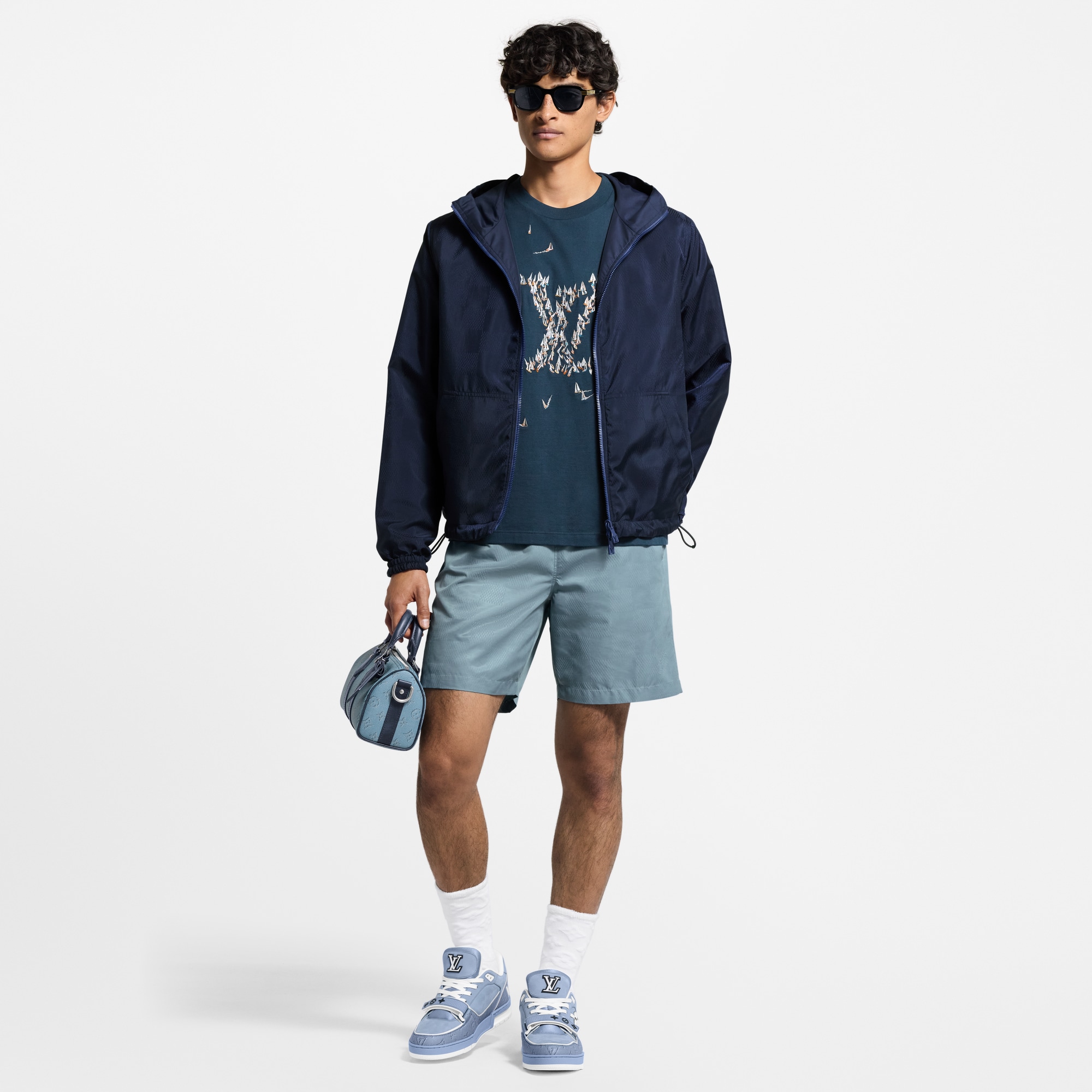 Camiseta de algodón bordada  Hombre Prêt-à-Porter Camisetas y polos | LOUIS VUITTON (Zoom de producto)