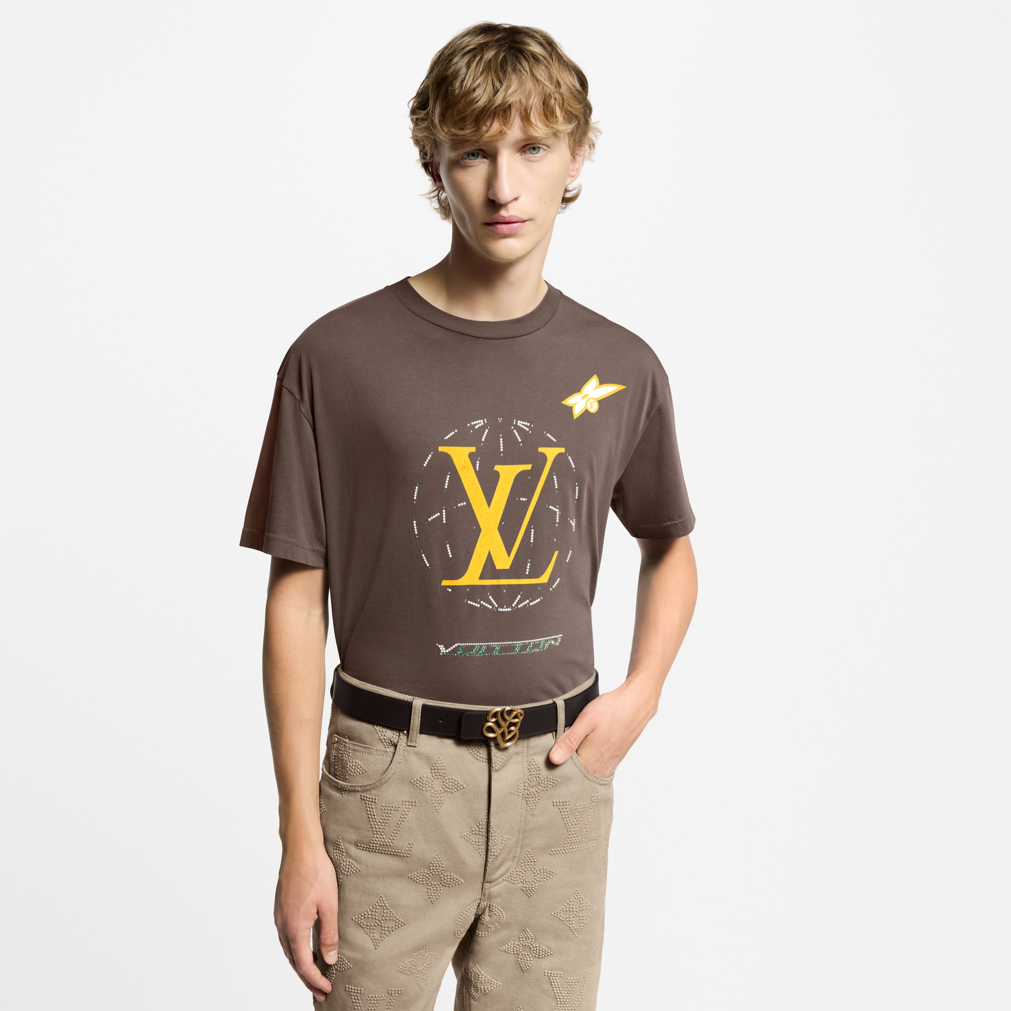 Camiseta de algodón con adornos  Hombre Prêt-à-Porter Camisetas y polos | LOUIS VUITTON (Zoom de producto)