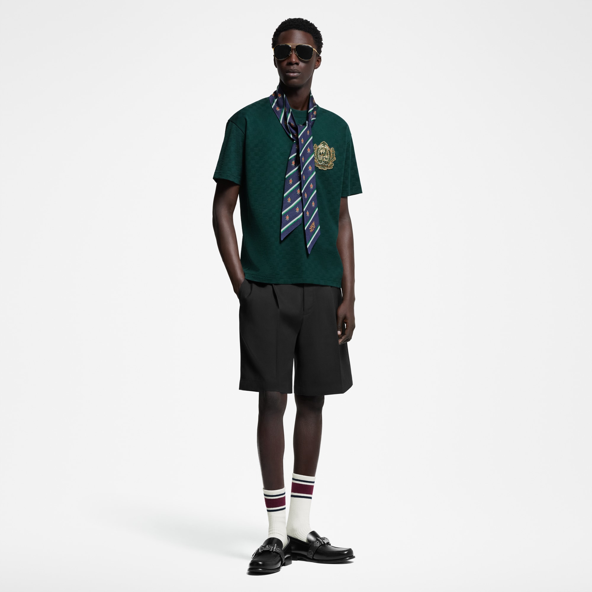 Camiseta de algodón con parche  Hombre Prêt-à-Porter Camisetas y polos | LOUIS VUITTON (Zoom de producto)