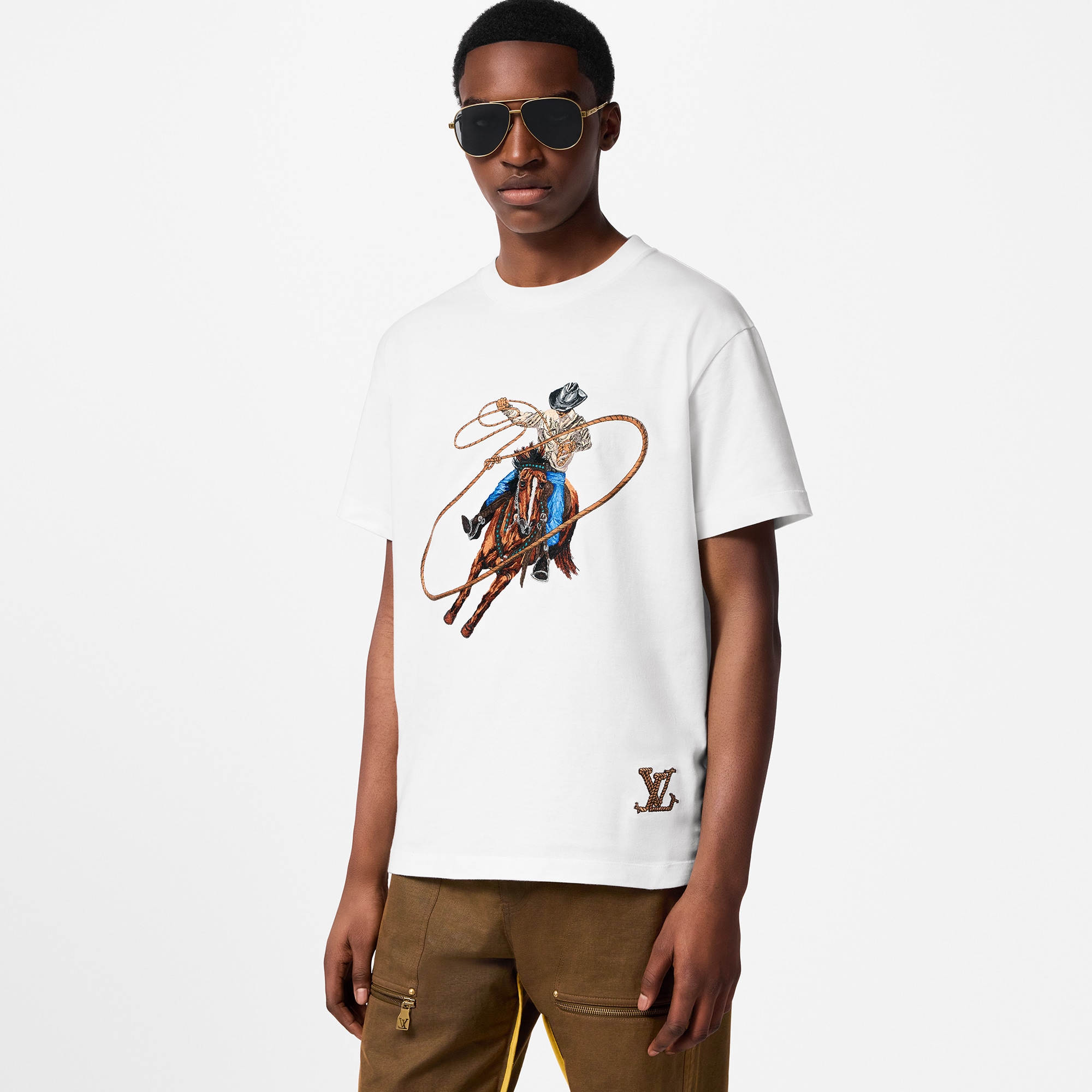 Camiseta de algodón gráfica  Hombre Prêt-à-Porter Camisetas y polos | LOUIS VUITTON (Zoom de producto)
