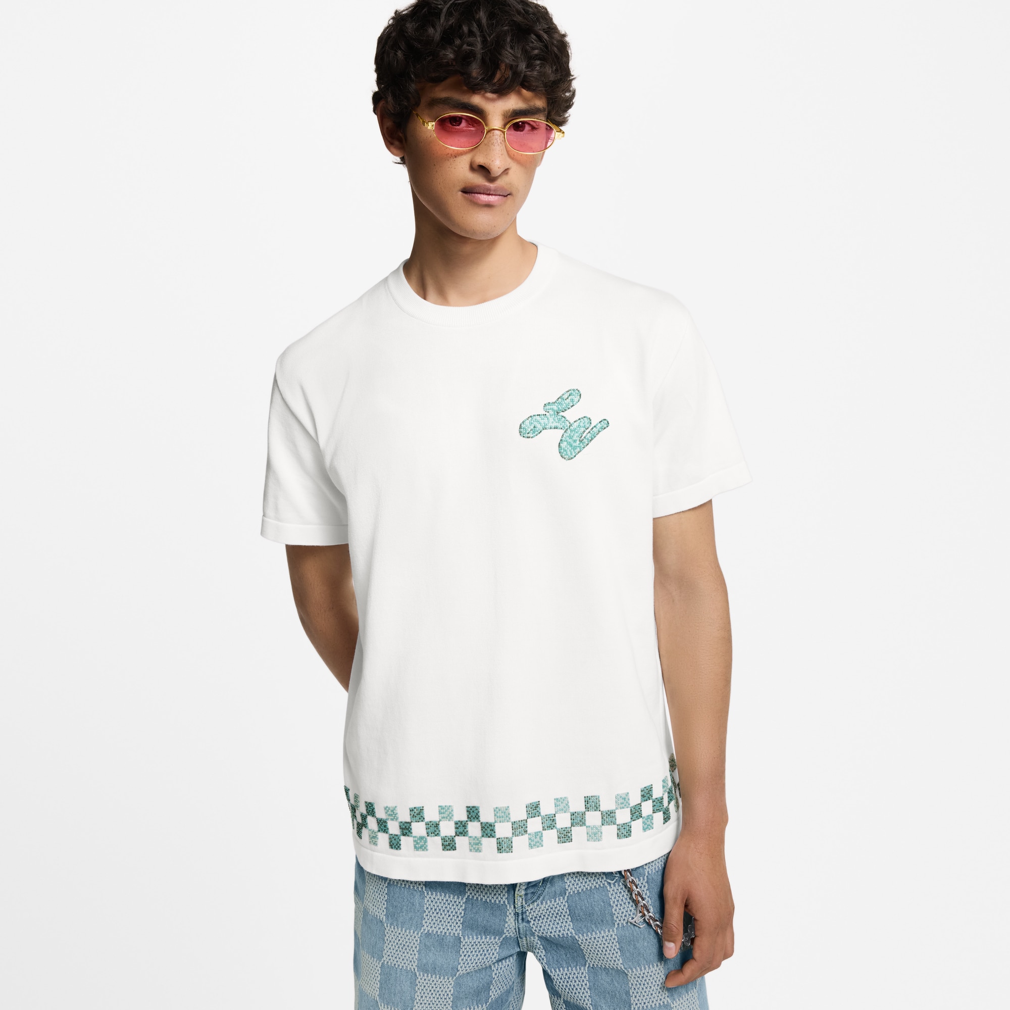 Camiseta de cuello redondo con adorno  Hombre Prêt-à-Porter Punto y sudaderas | LOUIS VUITTON (Zoom de producto)