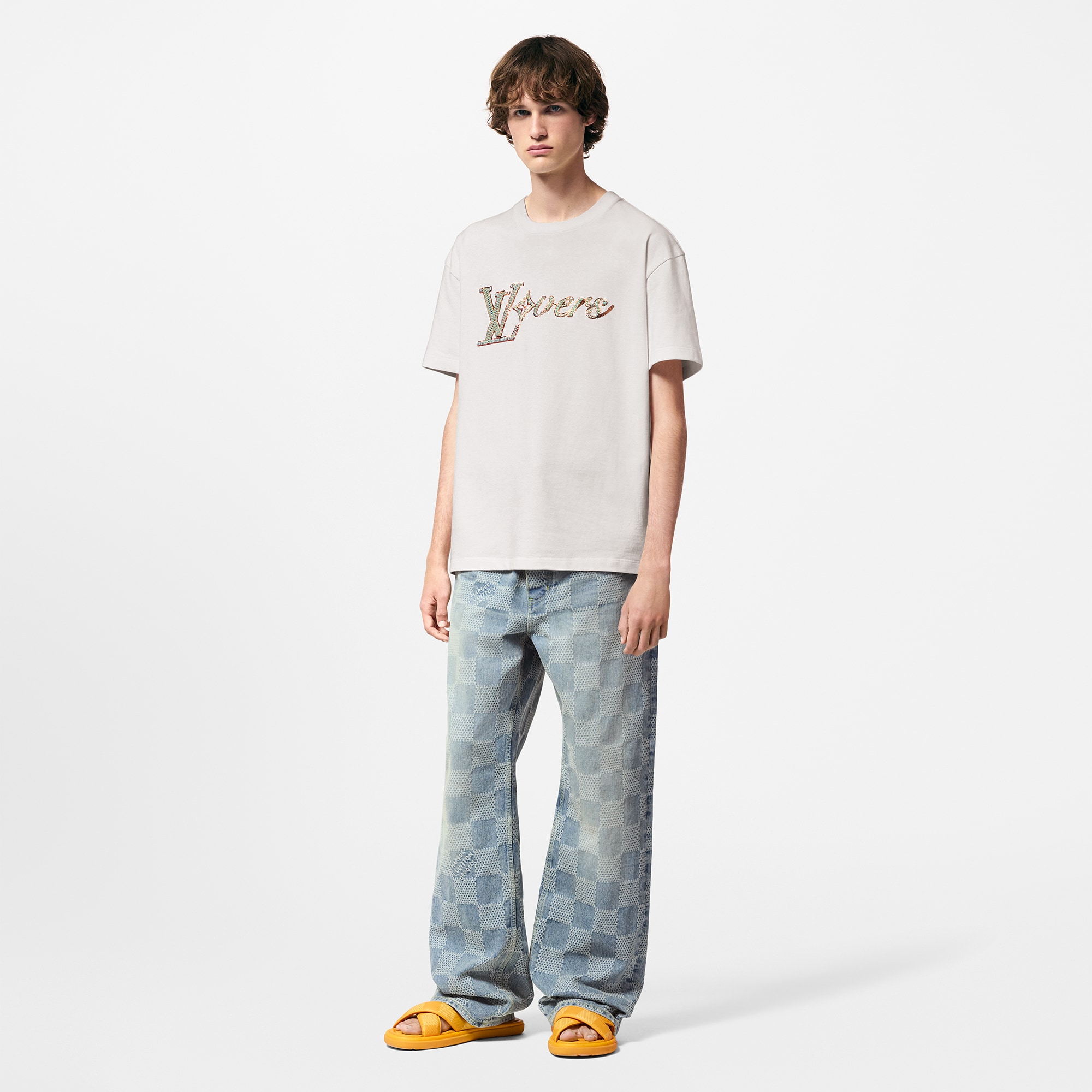 Camiseta de manga corta bordada  Hombre Prêt-à-Porter Camisetas y polos | LOUIS VUITTON (Zoom de producto)