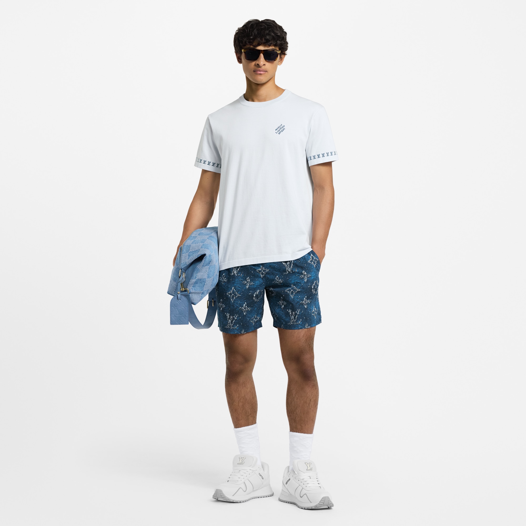 Camiseta de manga corta con motivo distintivo  Hombre Prêt-à-Porter Todo Prêt-à-Porter | LOUIS VUITTON (Zoom de producto)