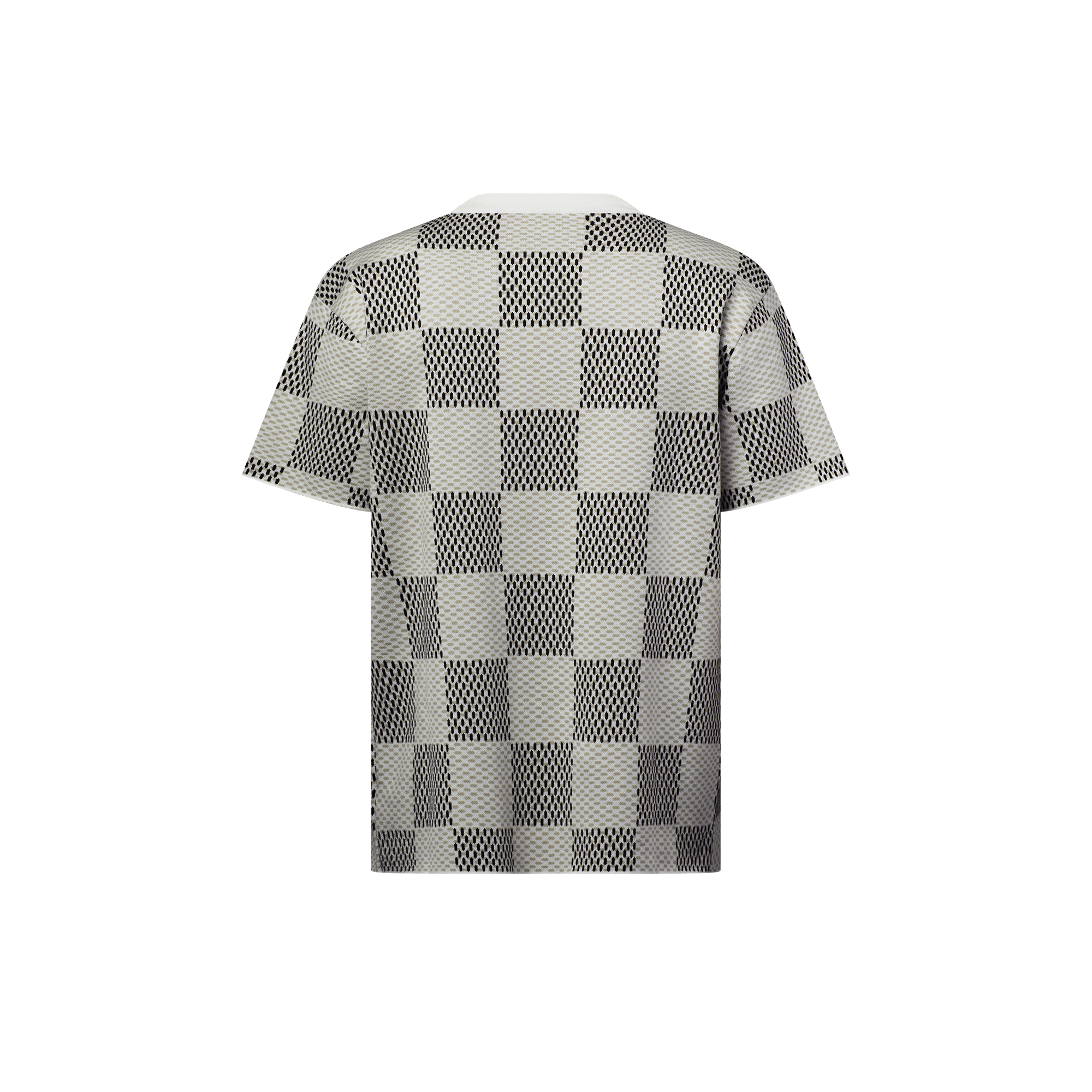 Camiseta de manga corta Damier en Jacquard  Hombre Prêt-à-Porter Todo Prêt-à-Porter | LOUIS VUITTON (Zoom de producto)