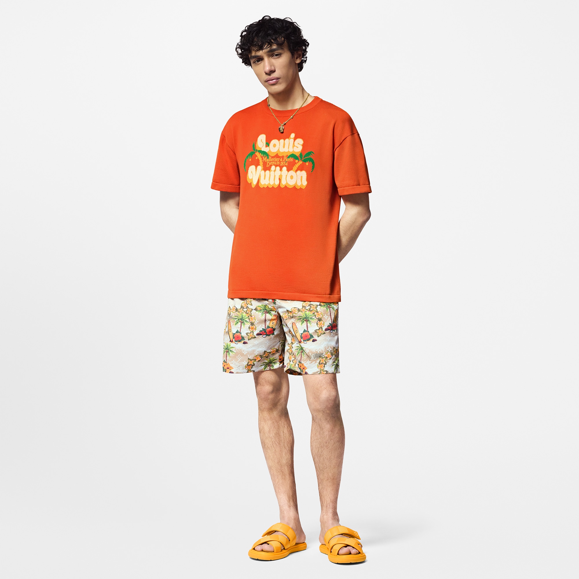 Camiseta de manga corta en algodón  in Hombre