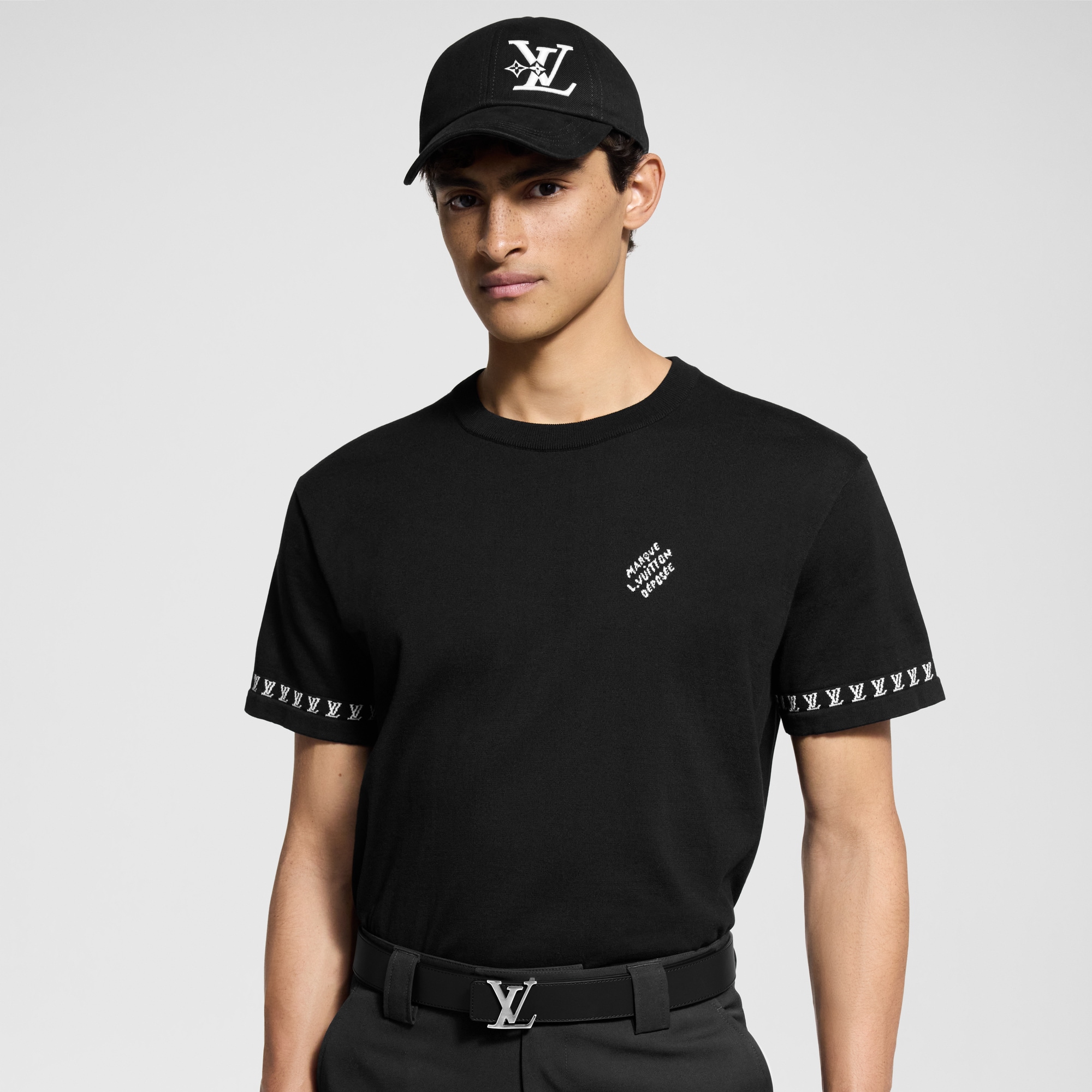 Camiseta de manga corta en algodón  Hombre Prêt-à-Porter Punto y sudaderas | LOUIS VUITTON (Zoom de producto)