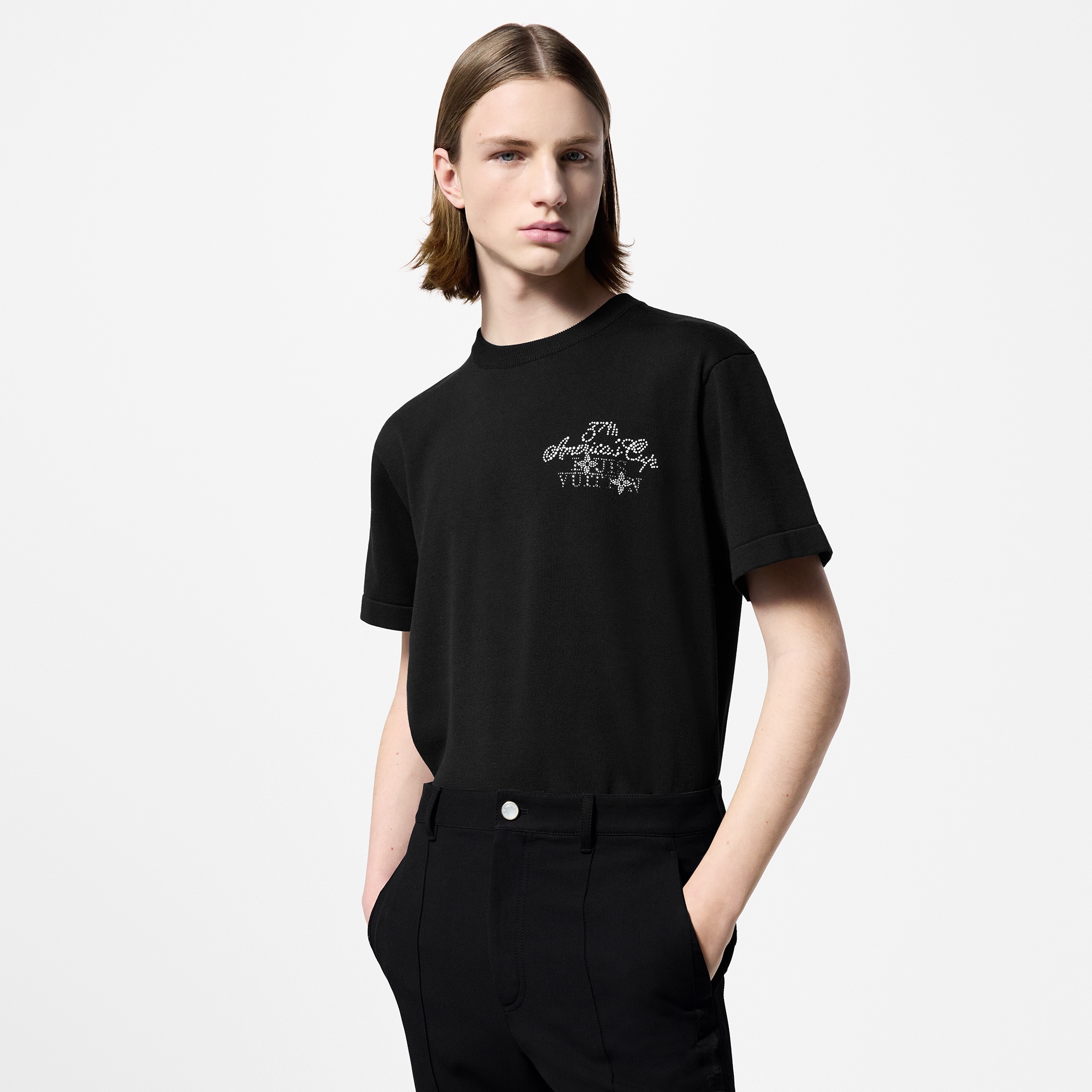 Camiseta de manga corta en algodón  Hombre Prêt-à-Porter Punto y sudaderas | LOUIS VUITTON (Zoom de producto)