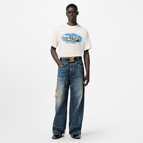 Camiseta de manga corta en algodón Hombre Prêt-à-Porter Punto y sudaderas | LOUIS VUITTON (Zoom de producto)