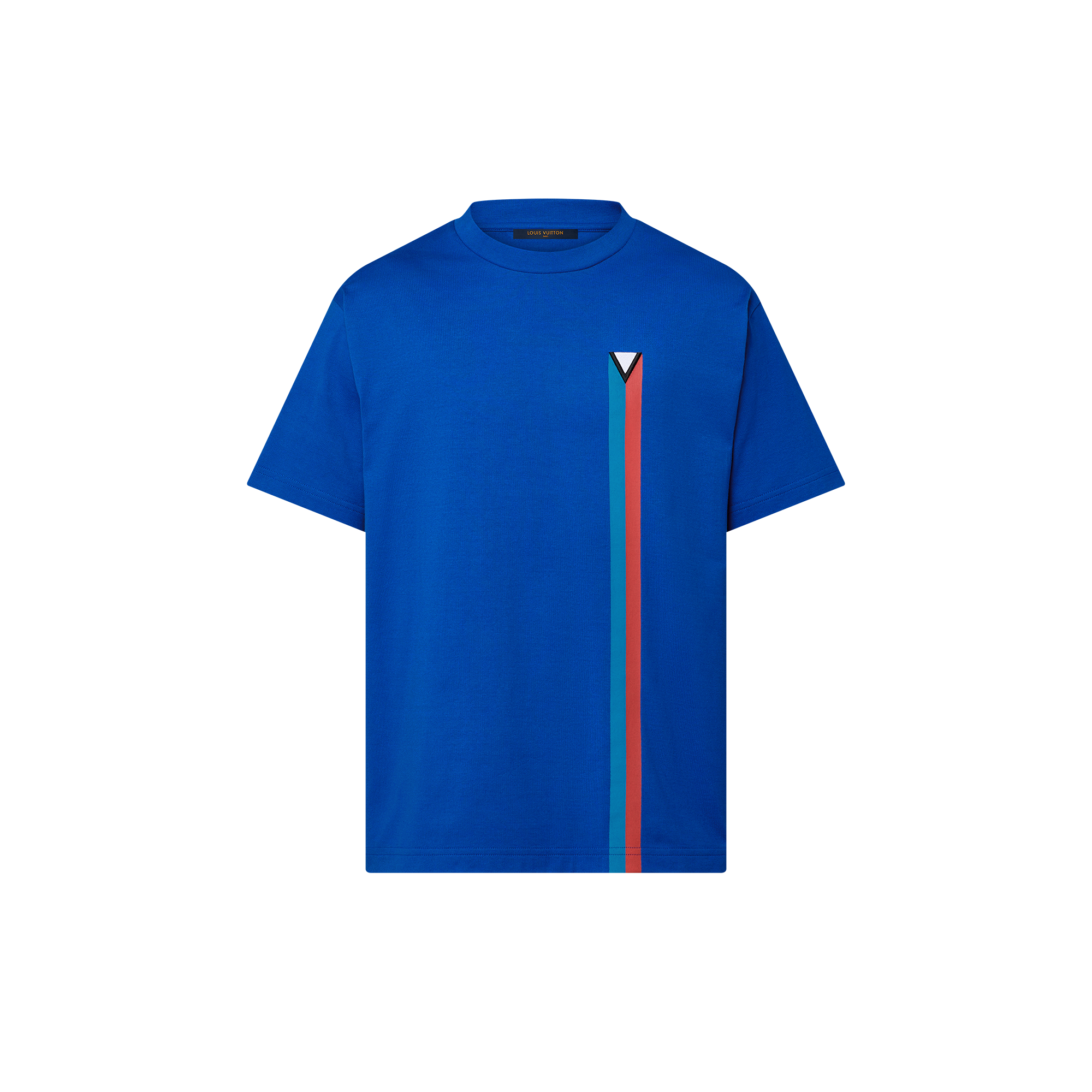 Camiseta de manga corta en algodón bordado  Hombre Prêt-à-Porter Camisetas y polos | LOUIS VUITTON (Zoom de producto)