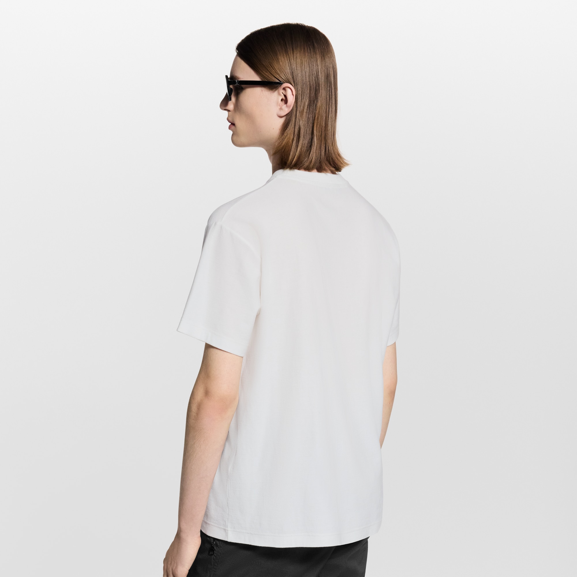 Camiseta de manga corta en Jacquard de terciopelo  Hombre Prêt-à-Porter Camisetas y polos | LOUIS VUITTON (Zoom de producto)