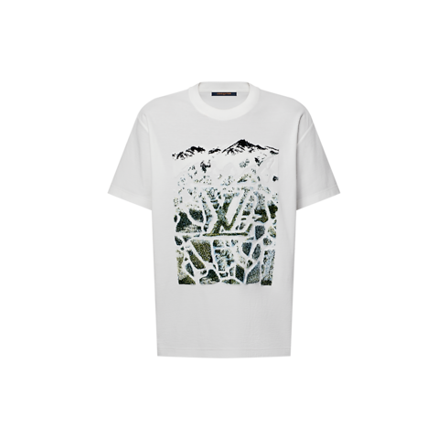 Camiseta de manga corta en Jacquard de terciopelo Hombre Prêt-à-Porter Camisetas y polos | LOUIS VUITTON (Zoom de producto)