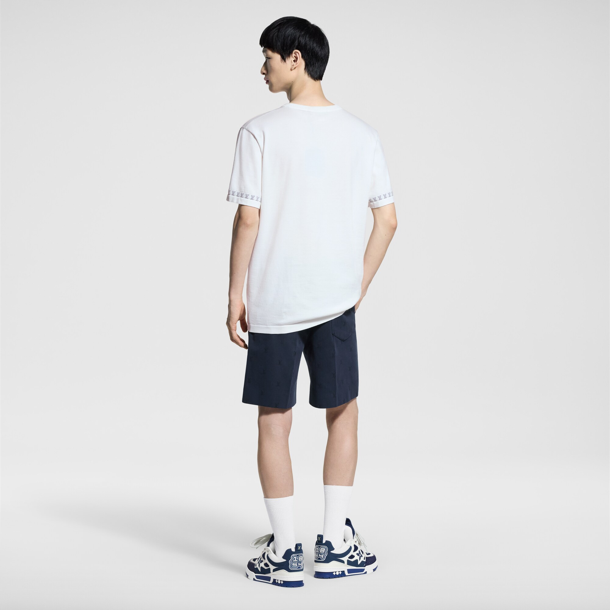 Camiseta de manga corta y cuello redondo en algodón  Hombre Prêt-à-Porter Todo Prêt-à-Porter | LOUIS VUITTON (Zoom de producto)