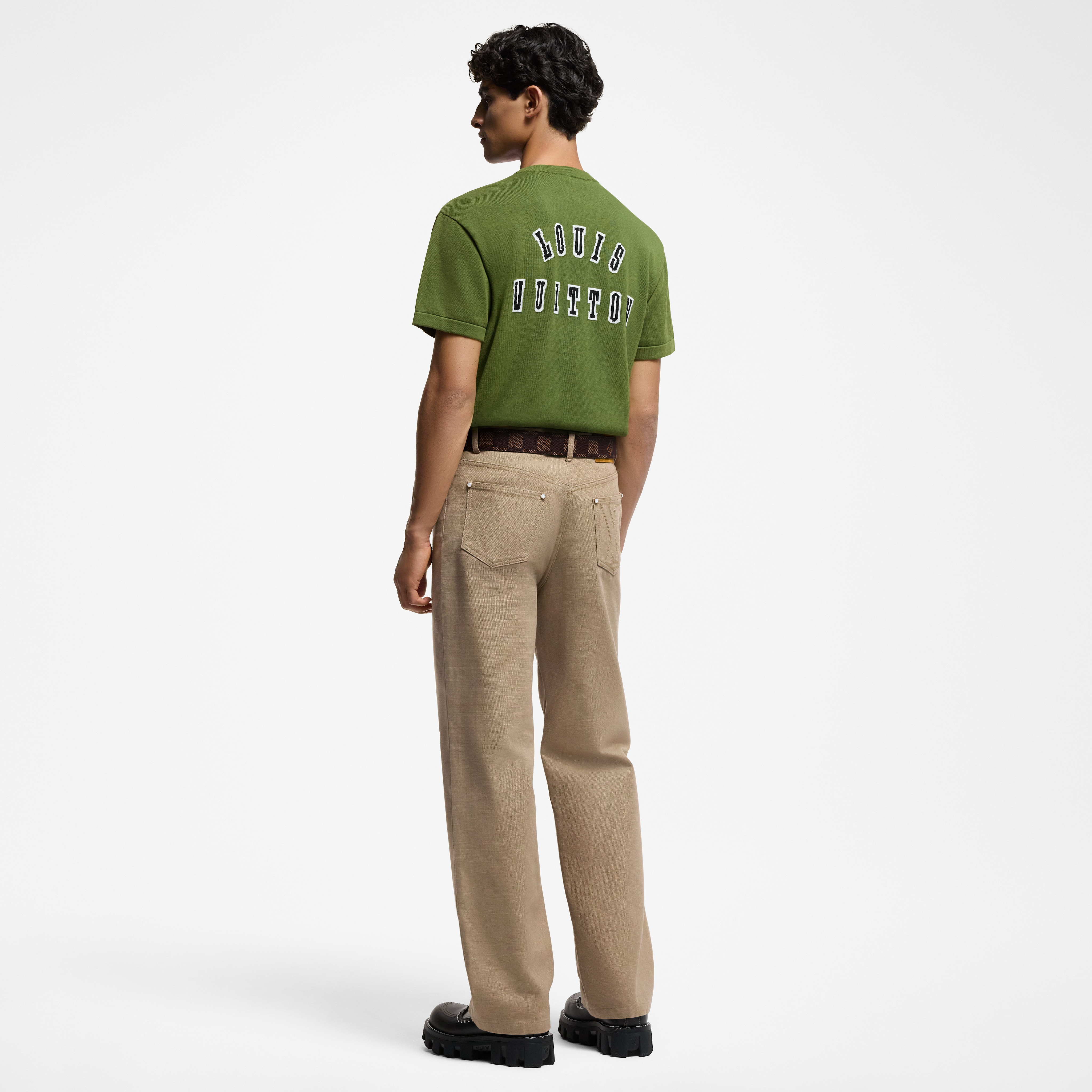 Camiseta de manga corta y cuello redondo en algodón  Hombre Prêt-à-Porter Todo Prêt-à-Porter | LOUIS VUITTON (Zoom de producto)
