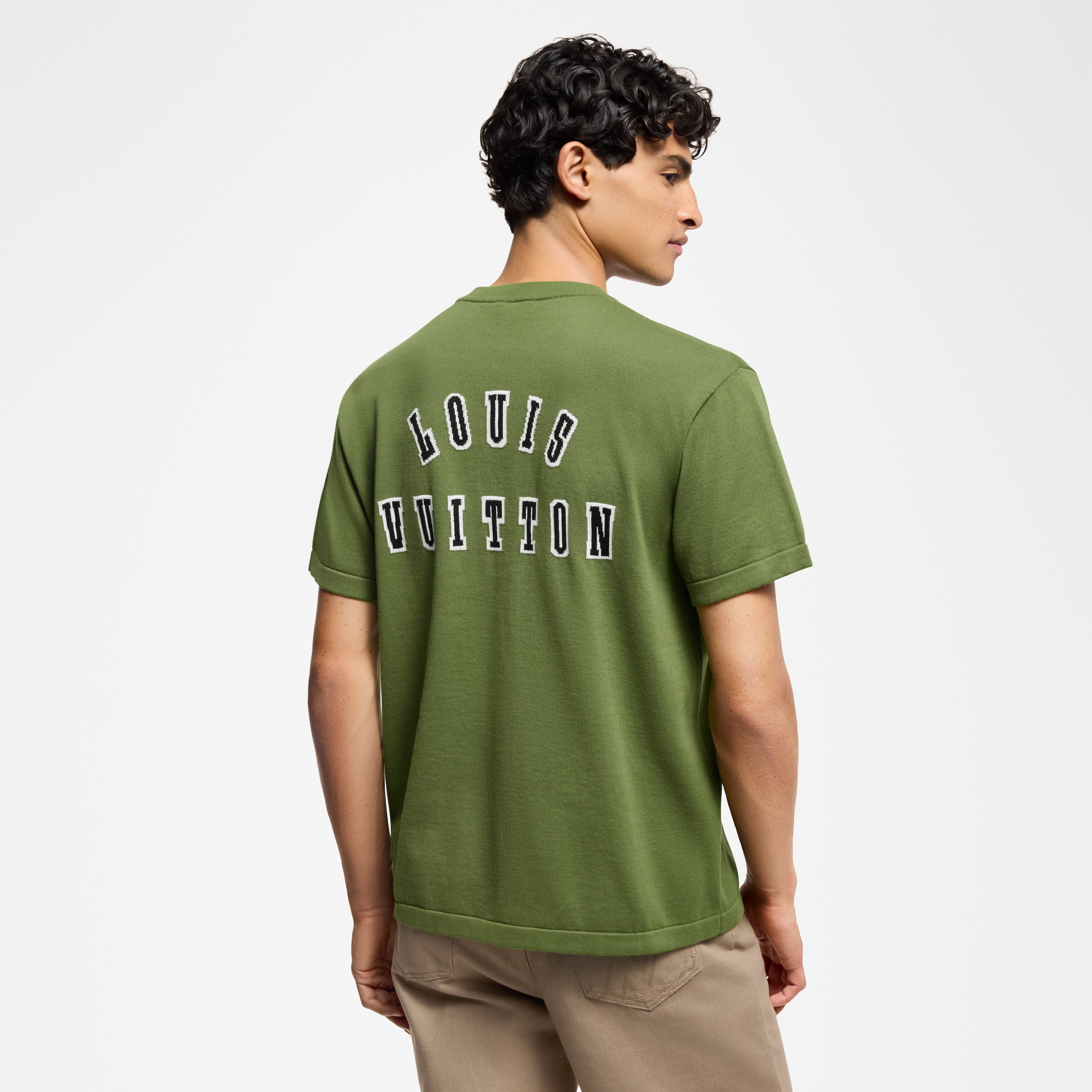 Camiseta de manga corta y cuello redondo en algodón  Hombre Prêt-à-Porter Todo Prêt-à-Porter | LOUIS VUITTON (Zoom de producto)