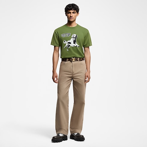Camiseta de manga corta y cuello redondo en algodón Hombre Prêt-à-Porter Todo Prêt-à-Porter | LOUIS VUITTON (Zoom de producto)