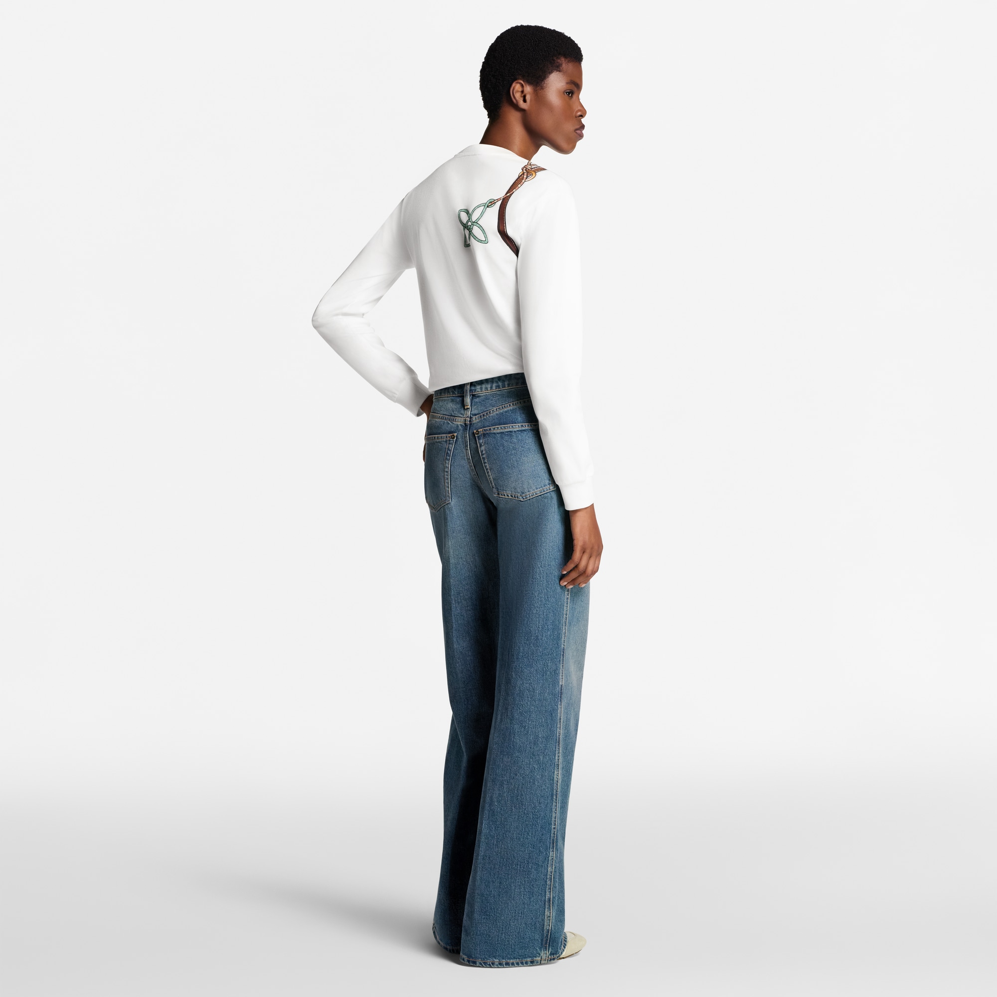 Camiseta de manga larga con estampado Keepit  Mujer Prêt-à-Porter Tops | LOUIS VUITTON (Zoom de producto)