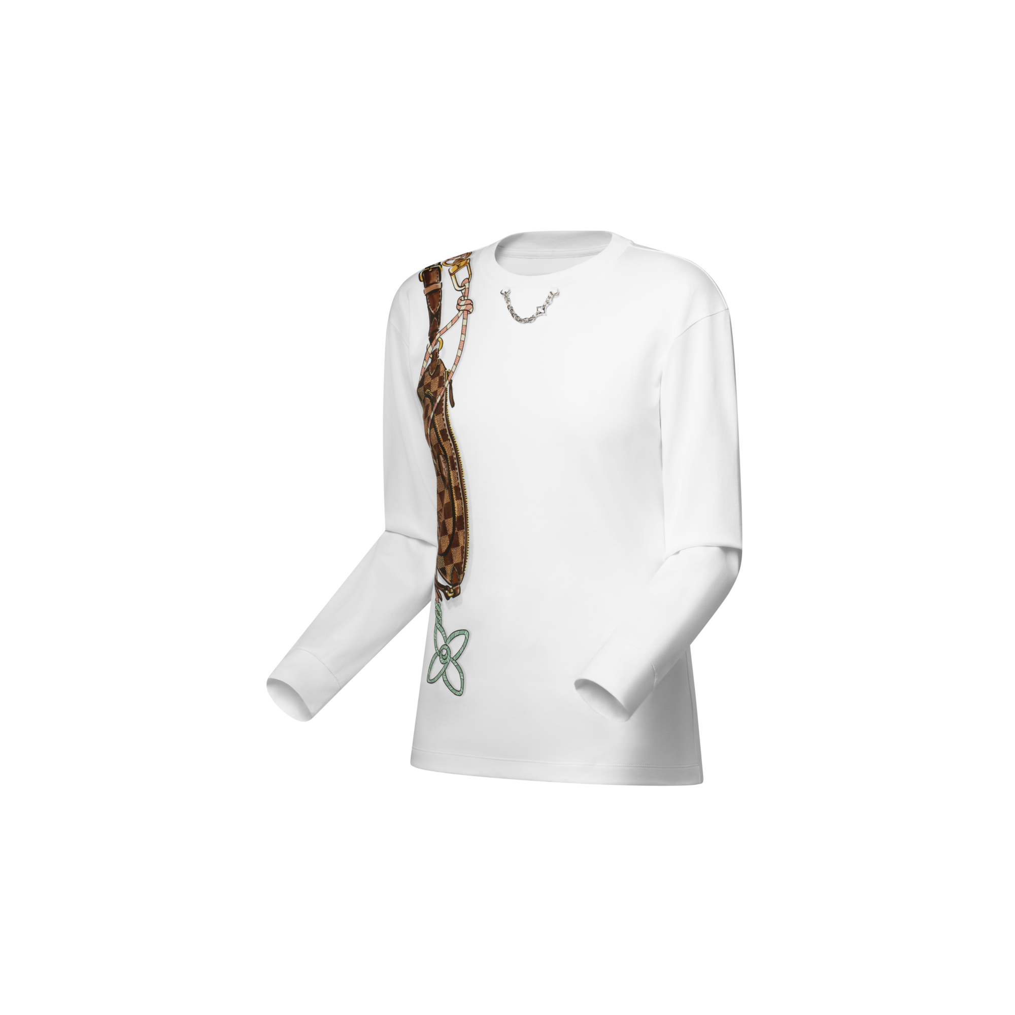 Camiseta de manga larga con estampado Keepit  Mujer Prêt-à-Porter Tops | LOUIS VUITTON (Zoom de producto)