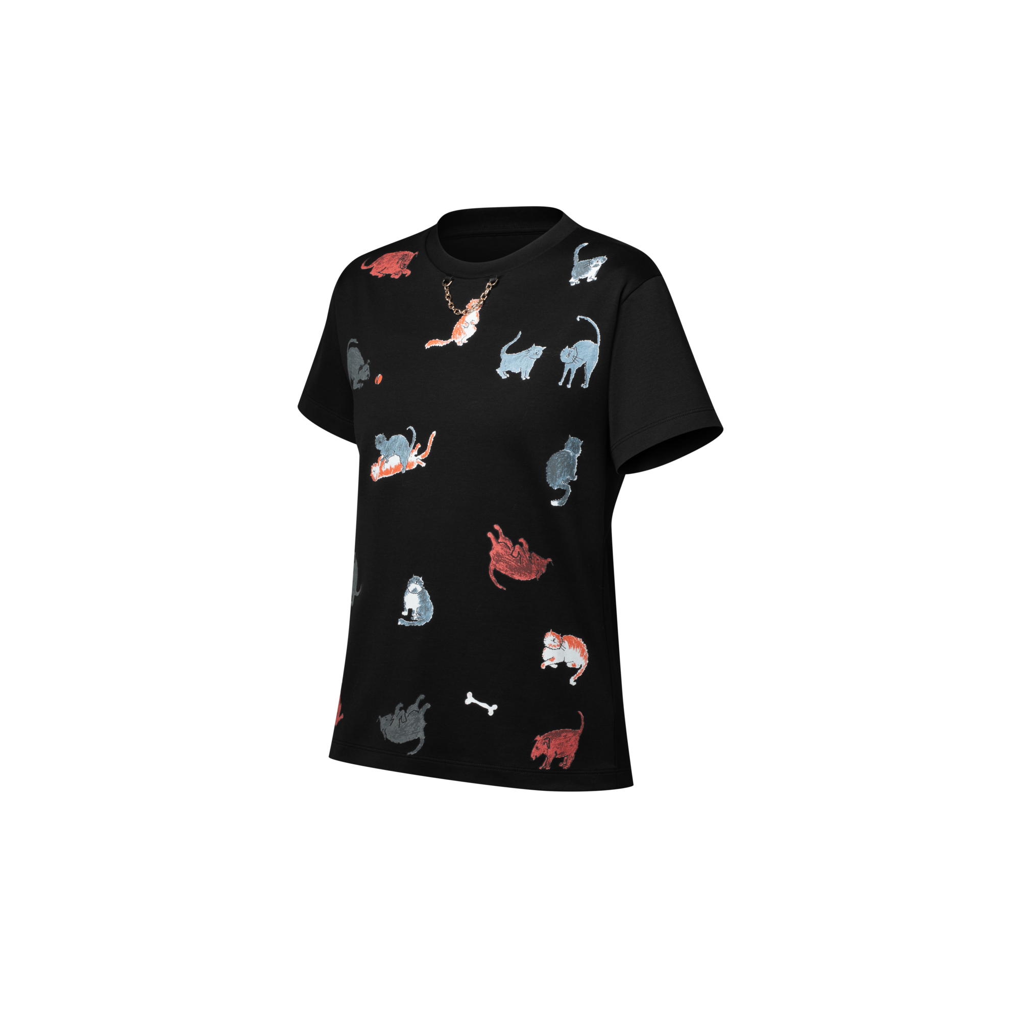 Camiseta de perros y gatos  Mujer Prêt-à-Porter Tops | LOUIS VUITTON (Zoom de producto)