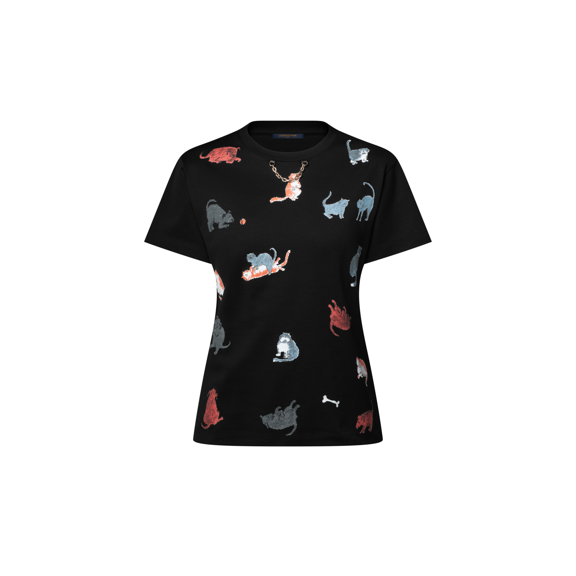 Camiseta de perros y gatos  Mujer Prêt-à-Porter Tops | LOUIS VUITTON (Zoom de producto)