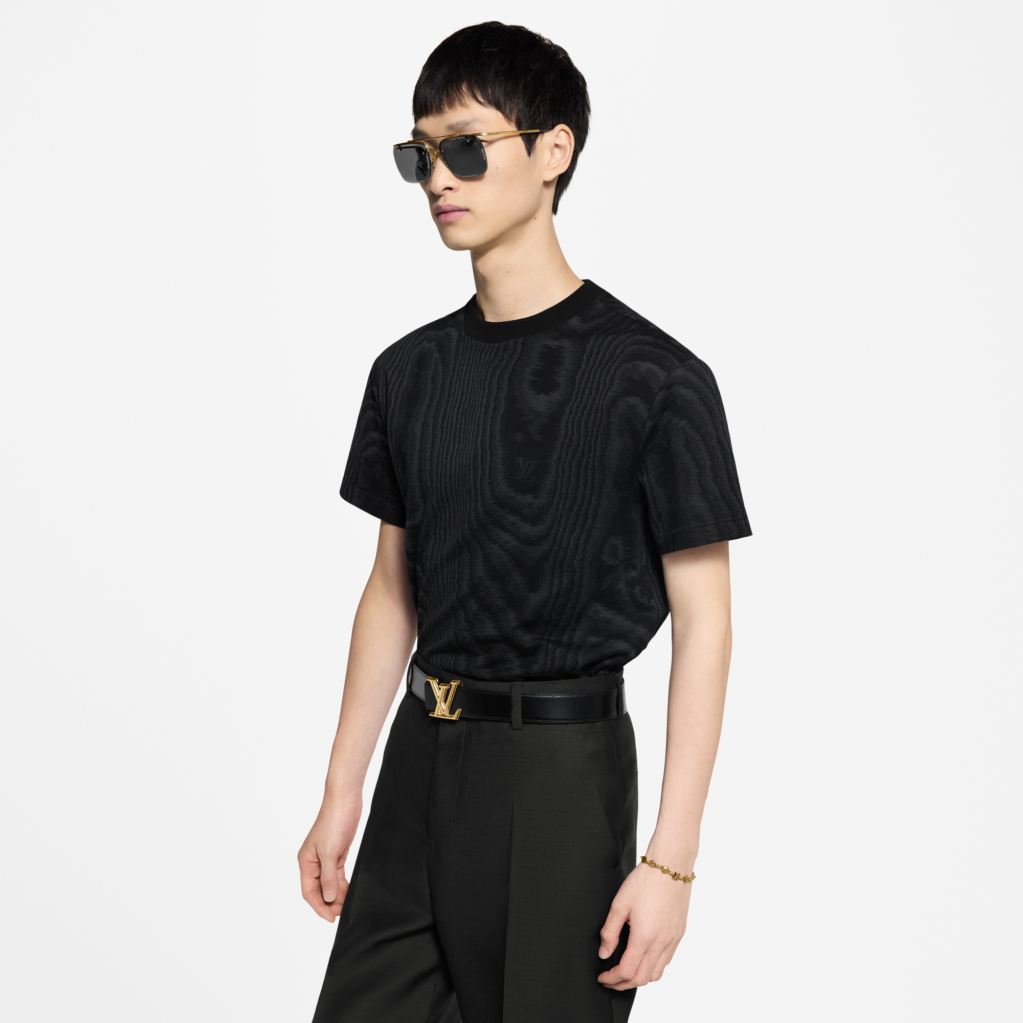 Camiseta de punto Jacquard  Hombre Prêt-à-Porter Camisetas y polos | LOUIS VUITTON (Zoom de producto)
