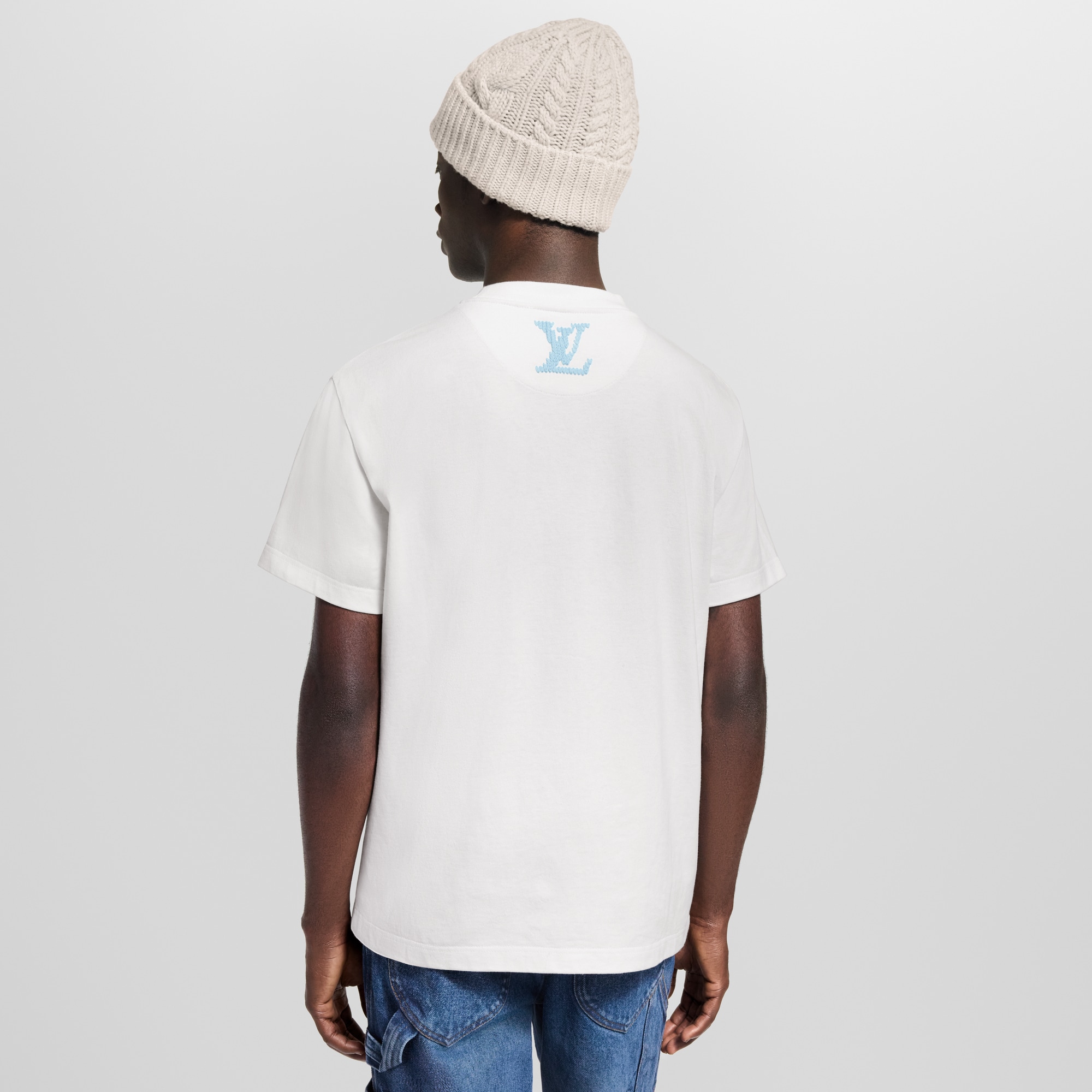 Camiseta distintiva bordada  Hombre Prêt-à-Porter Camisetas y polos | LOUIS VUITTON (Zoom de producto)