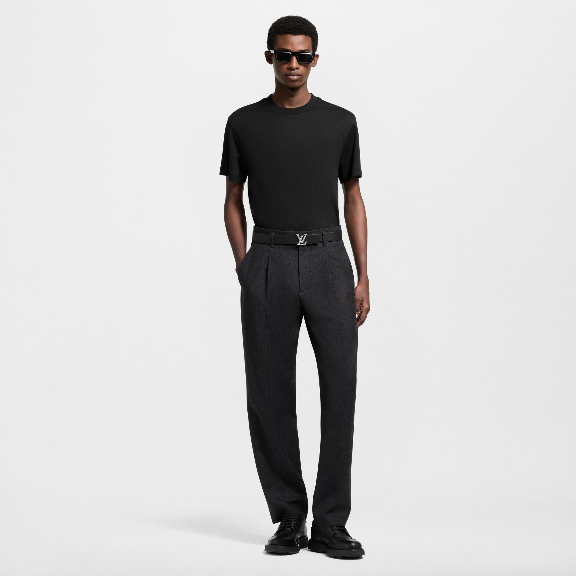 Camiseta en mezcla de materiales  Hombre Prêt-à-Porter Camisetas y polos | LOUIS VUITTON (Zoom de producto)