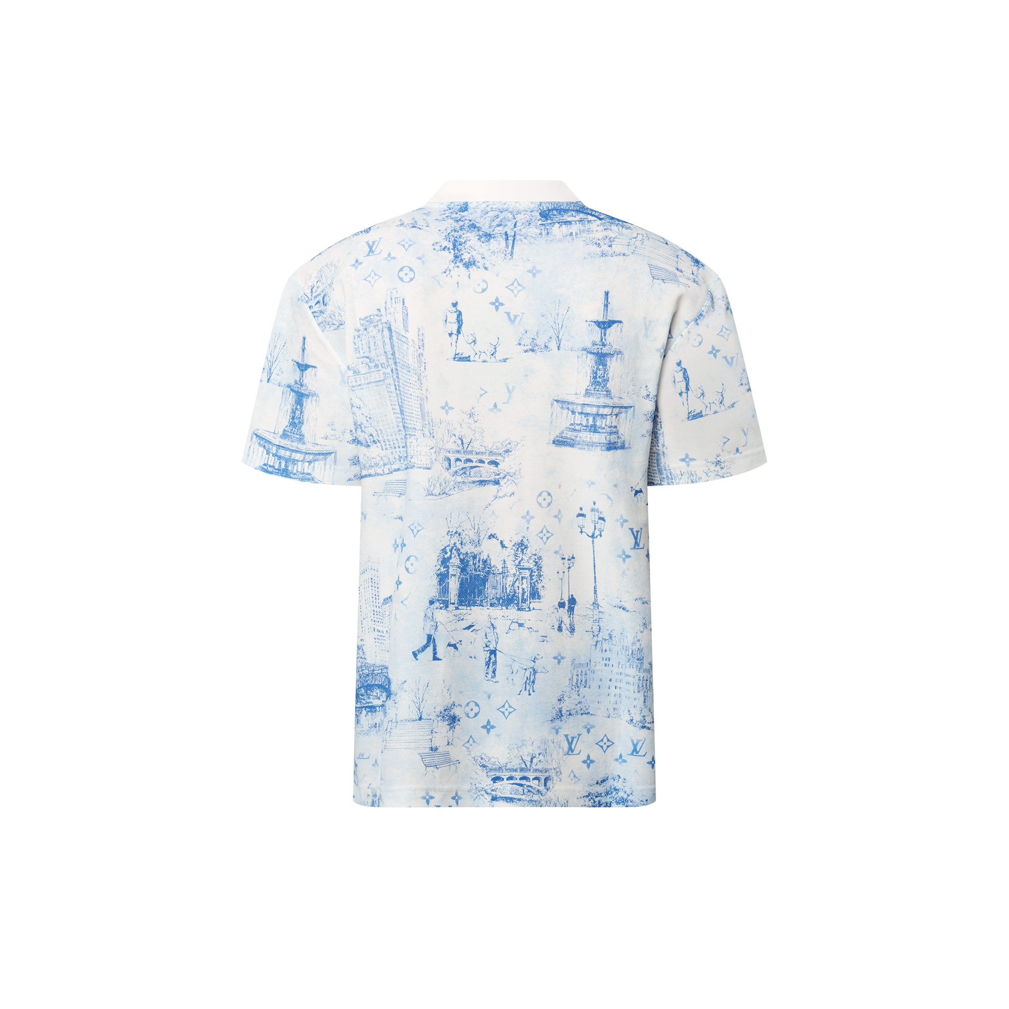 Camiseta estampada en piqué de algodón  Hombre Prêt-à-Porter Camisetas y polos | LOUIS VUITTON (Zoom de producto)