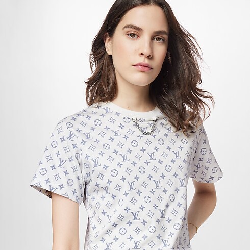 Camiseta estampada LV Escale Mujer Prêt-à-Porter Tops | LOUIS VUITTON (Zoom de producto)