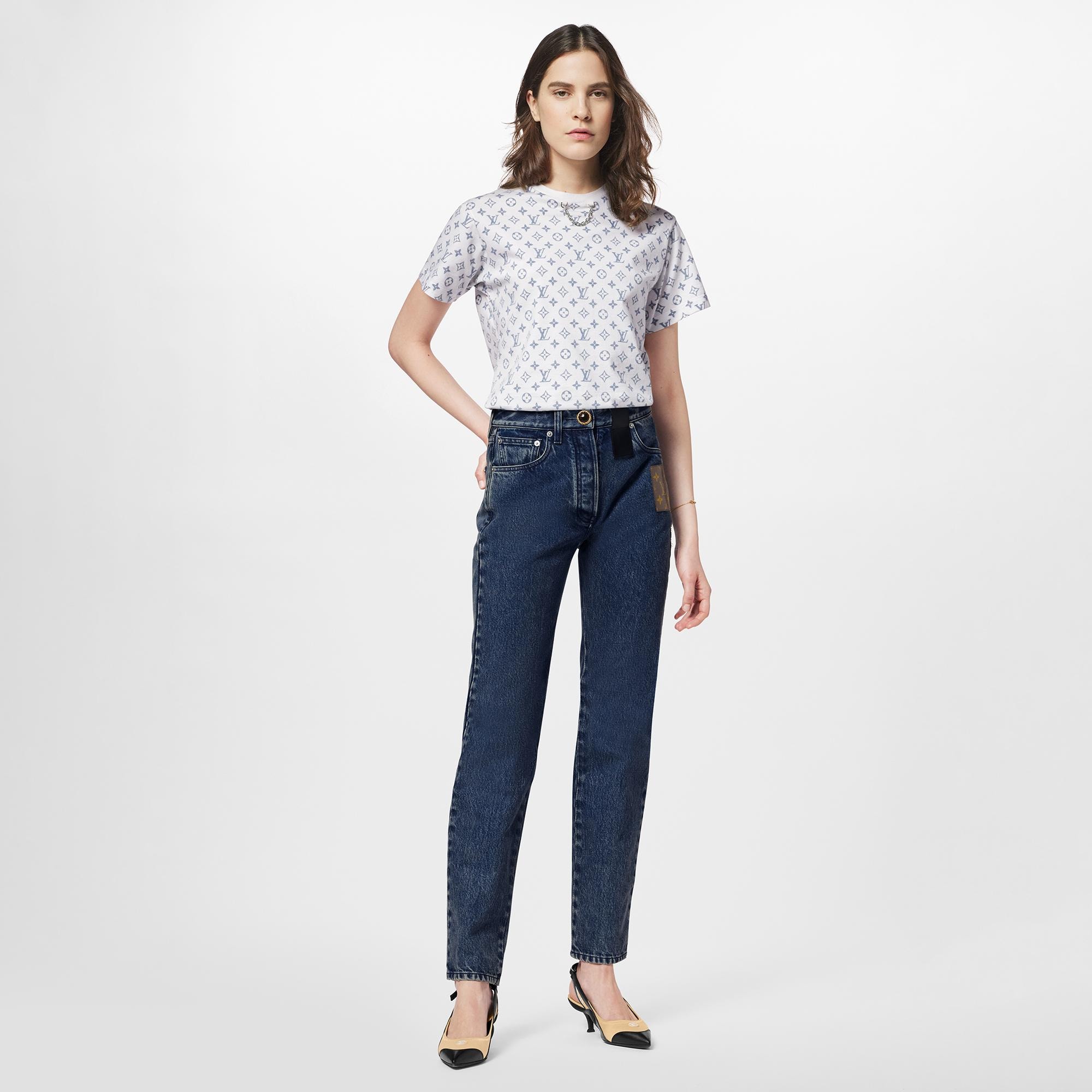 Camiseta estampada LV Escale  Mujer Prêt-à-Porter Tops | LOUIS VUITTON (Zoom de producto)