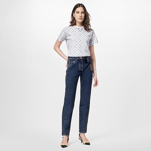 Camiseta estampada LV Escale Mujer Prêt-à-Porter Tops | LOUIS VUITTON (Zoom de producto)