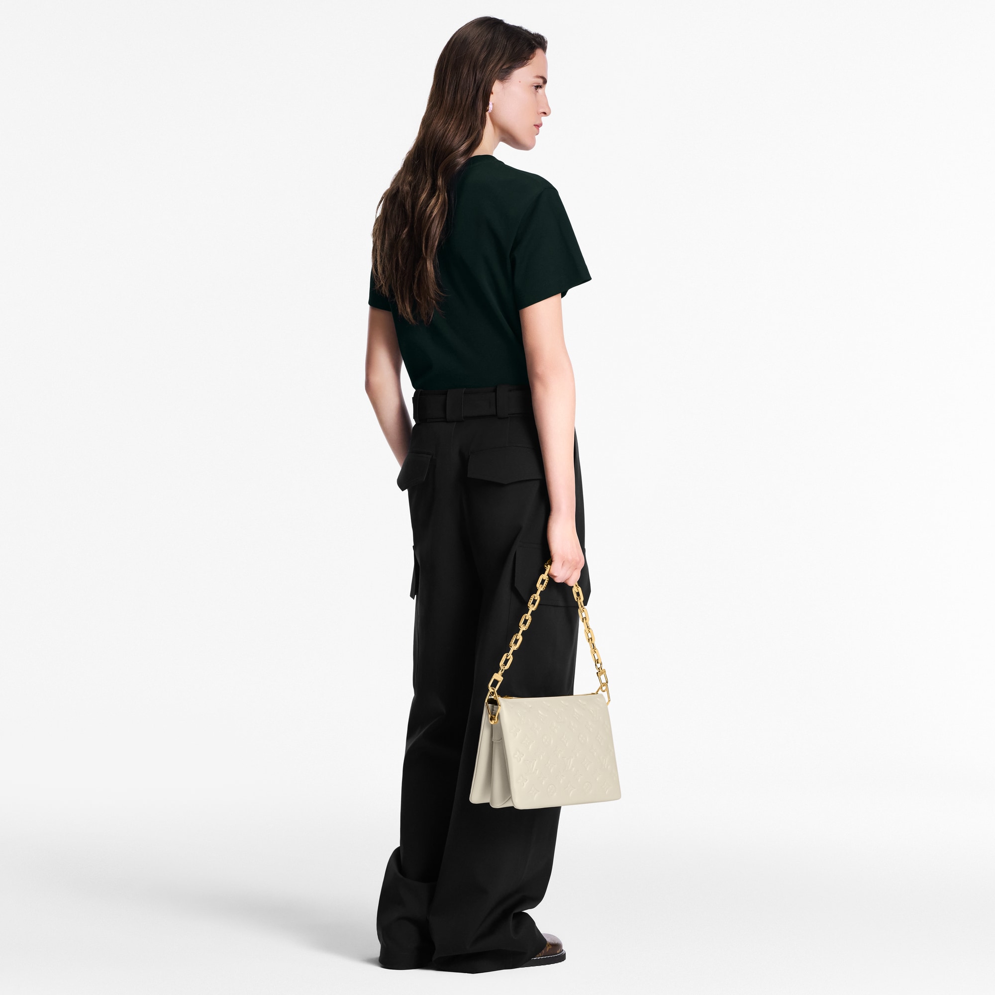 Camiseta LV flocada  Mujer Prêt-à-Porter Tops | LOUIS VUITTON (Zoom de producto)