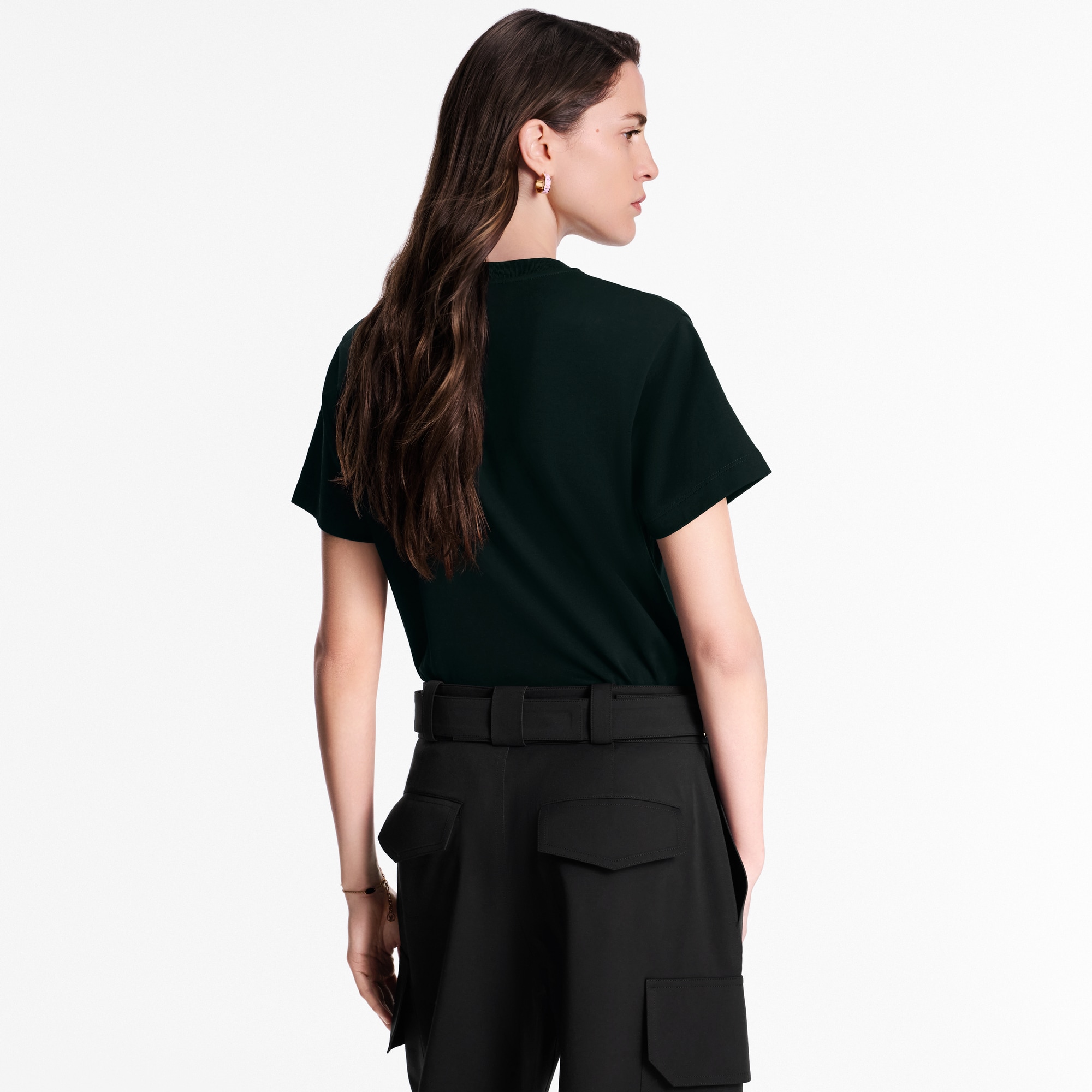 Camiseta LV flocada  Mujer Prêt-à-Porter Tops | LOUIS VUITTON (Zoom de producto)