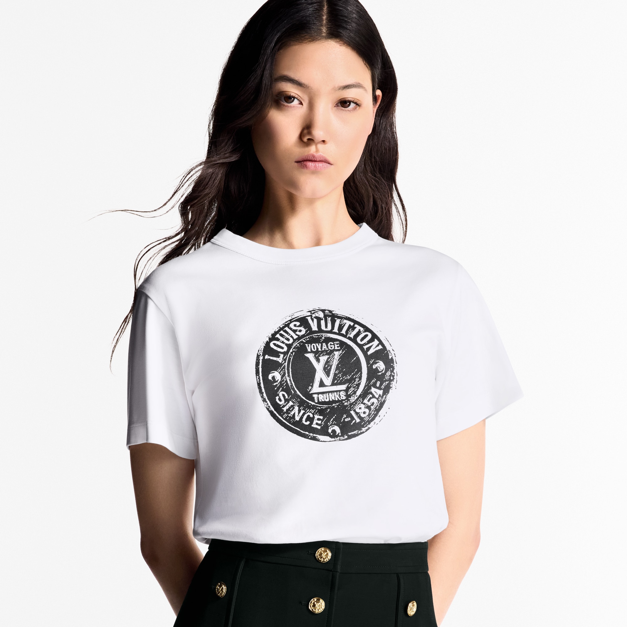 Camiseta LV Stamp  Mujer Prêt-à-Porter Tops | LOUIS VUITTON (Zoom de producto)