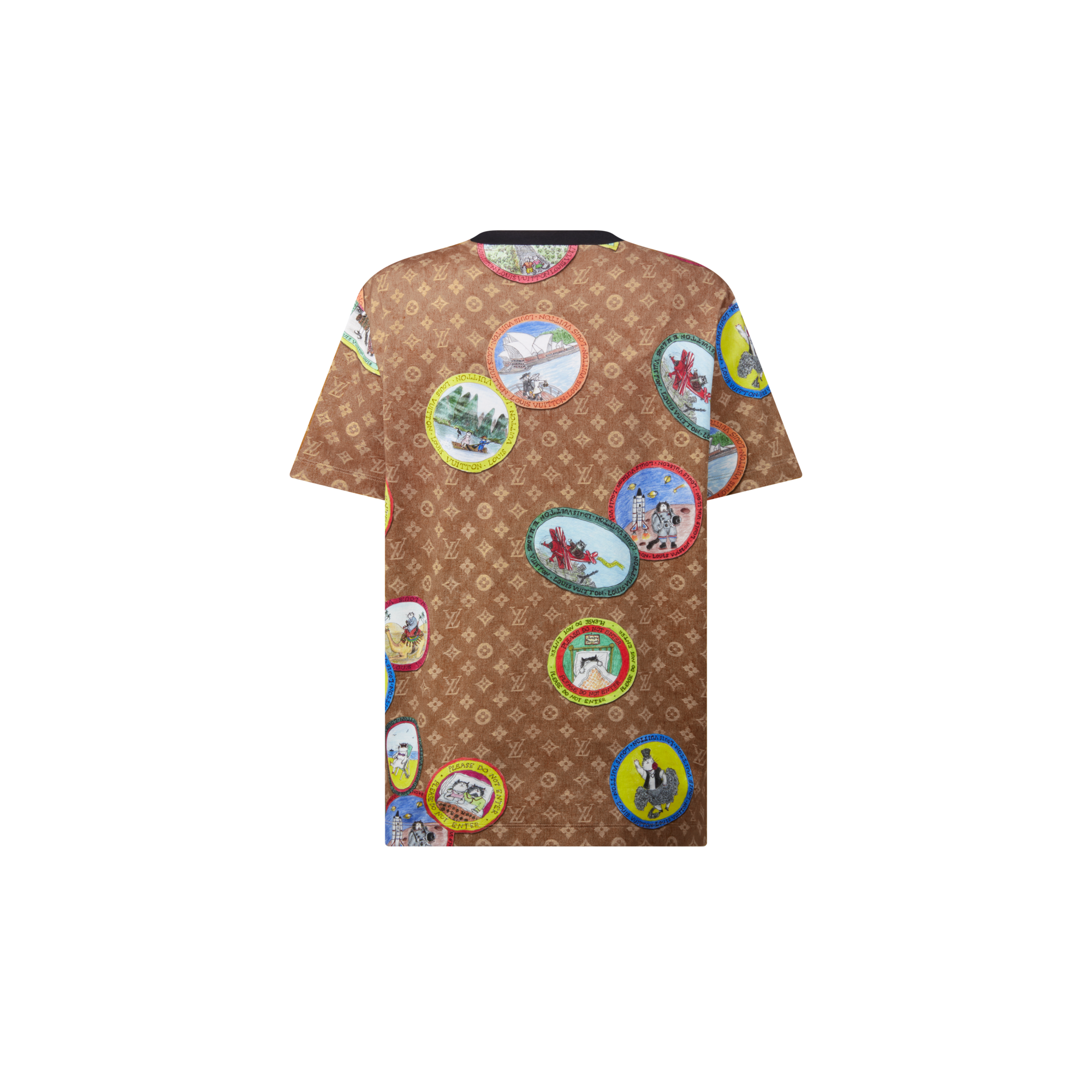 Camiseta Monogram con sellos de gatos  Mujer Prêt-à-Porter Tops | LOUIS VUITTON (Zoom de producto)