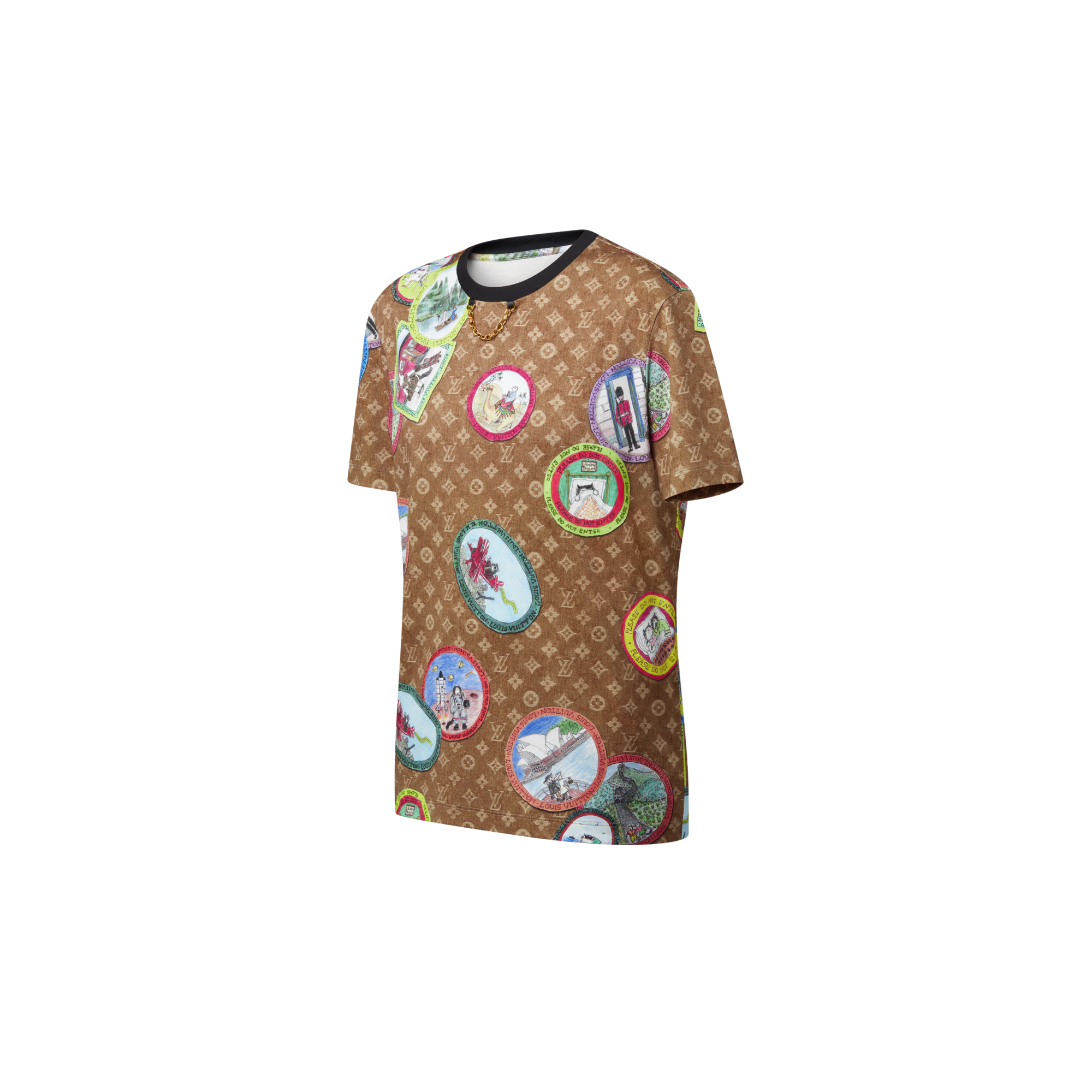 Camiseta Monogram con sellos de gatos  Mujer Prêt-à-Porter Tops | LOUIS VUITTON (Zoom de producto)
