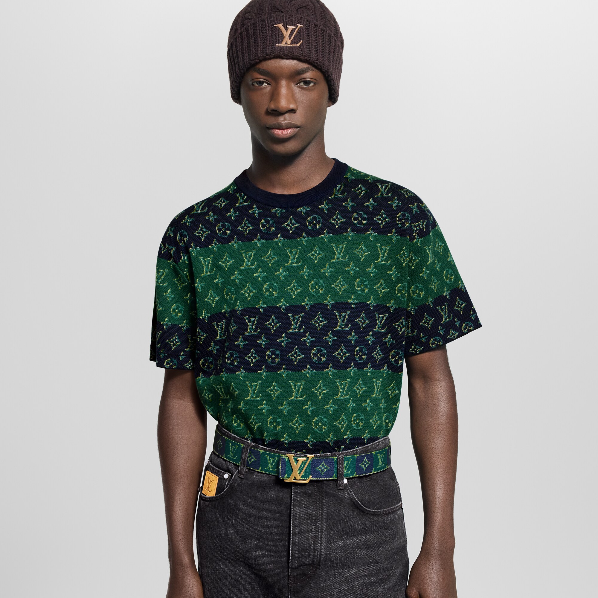 Camiseta Monogram de cuello redondo  Hombre Prêt-à-Porter Todo Prêt-à-Porter | LOUIS VUITTON (Zoom de producto)