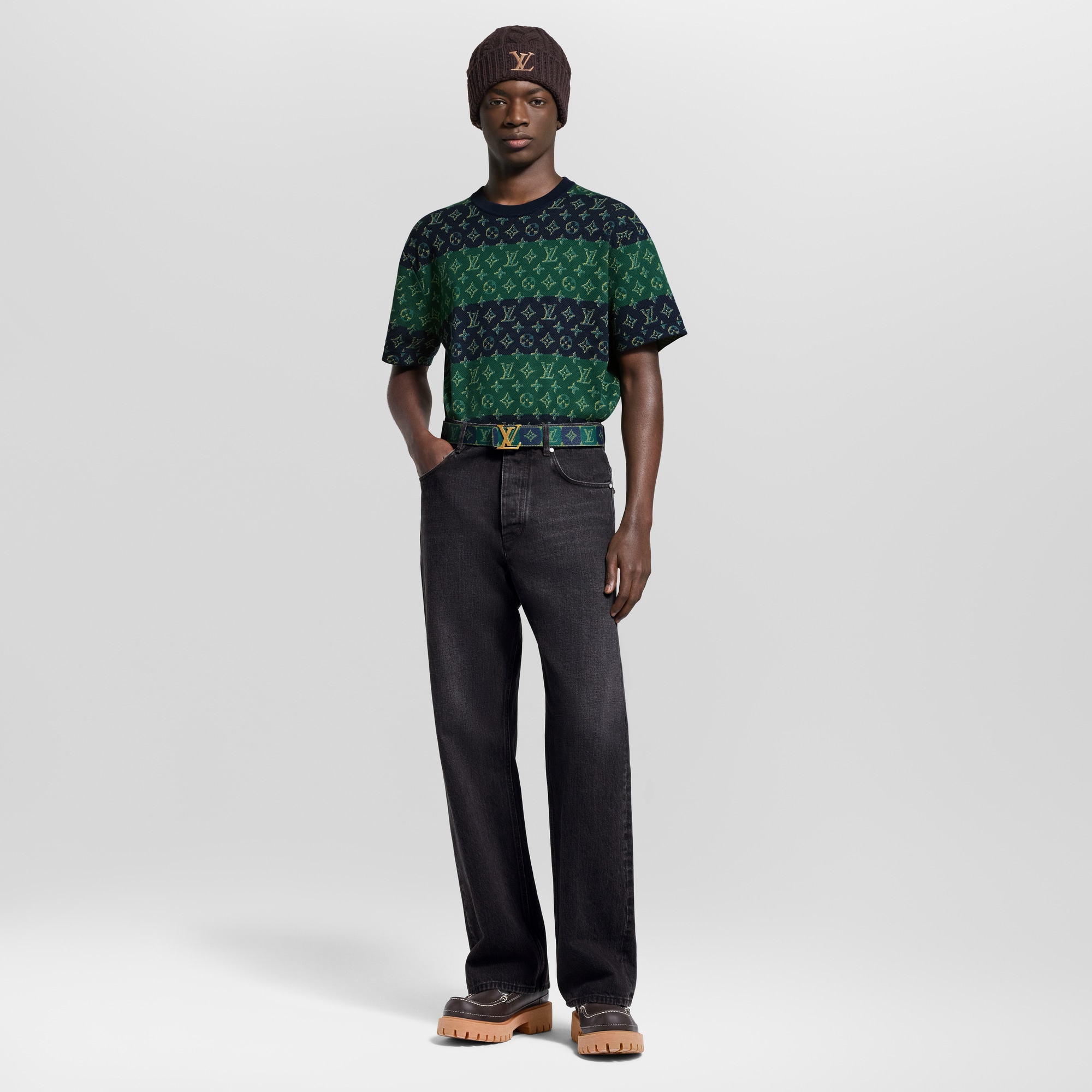 Camiseta Monogram de cuello redondo  Hombre Prêt-à-Porter Todo Prêt-à-Porter | LOUIS VUITTON (Zoom de producto)