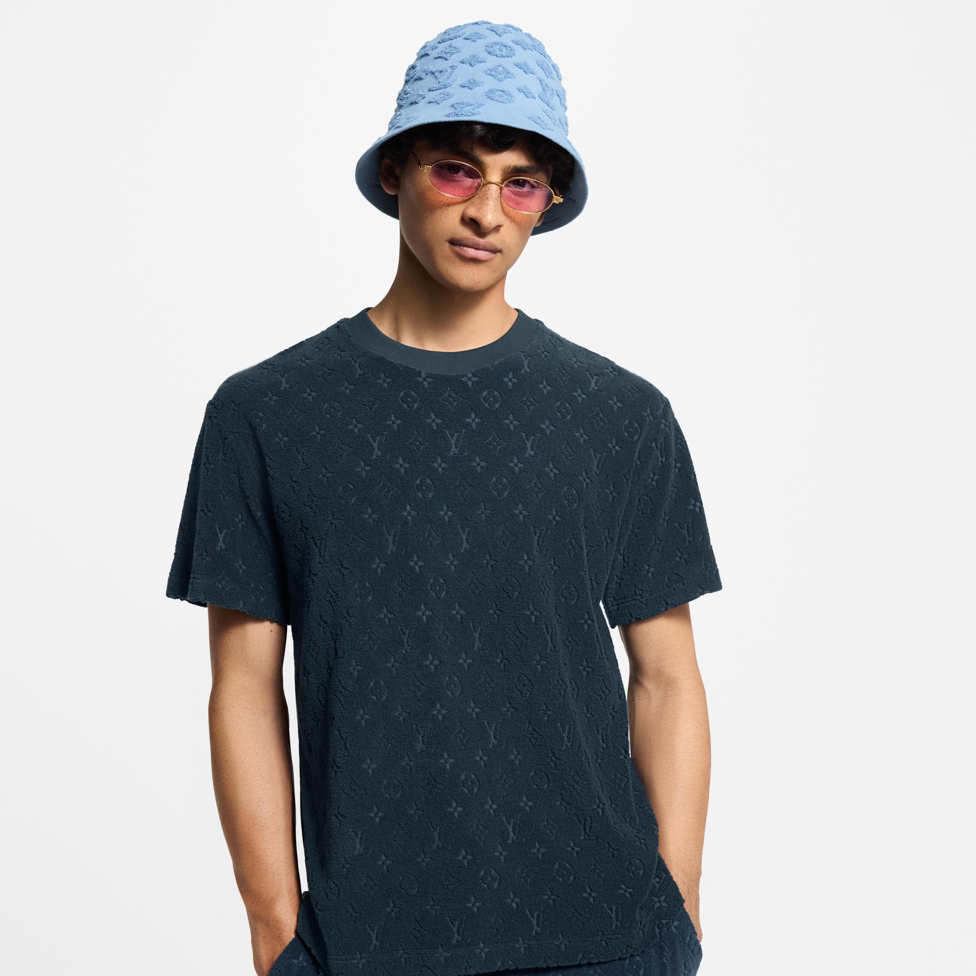 Camiseta Monogram de felpa francesa  Hombre Prêt-à-Porter Camisetas y polos | LOUIS VUITTON (Zoom de producto)