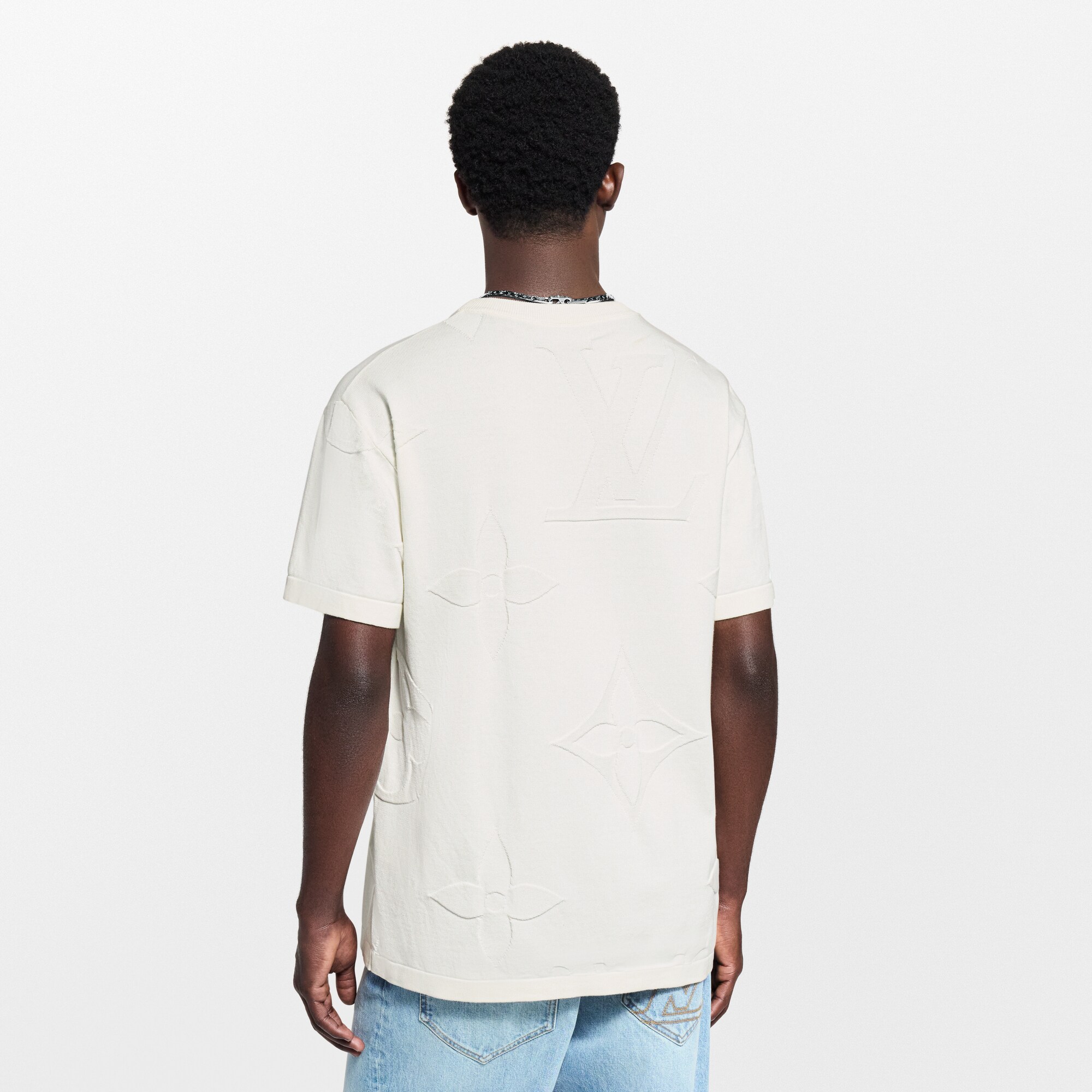 Camiseta Monogram de manga corta en algodón  Hombre Prêt-à-Porter Todo Prêt-à-Porter | LOUIS VUITTON (Zoom de producto)