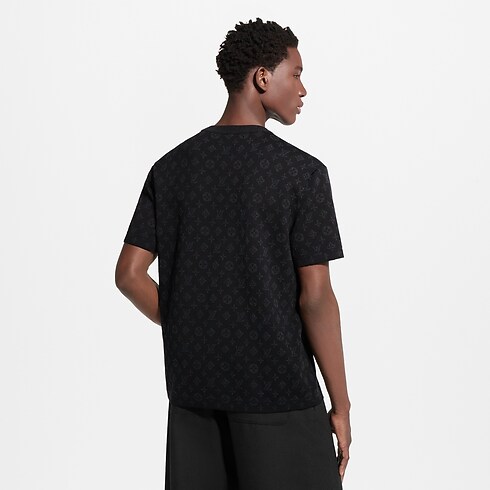 Camiseta Monogram de manga corta en Jacquard Hombre Prêt-à-Porter Todo Prêt-à-Porter | LOUIS VUITTON (Zoom de producto)