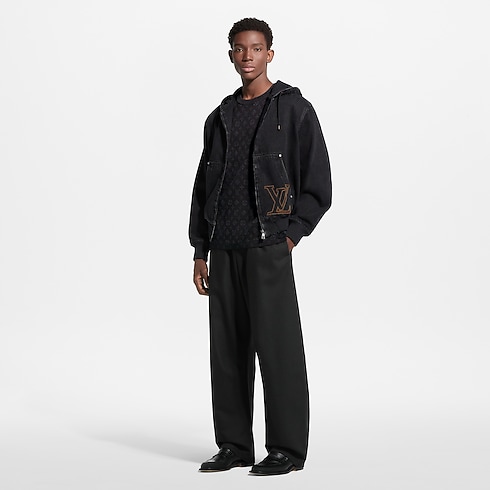 Camiseta Monogram de manga corta en Jacquard Hombre Prêt-à-Porter Todo Prêt-à-Porter | LOUIS VUITTON (Zoom de producto)