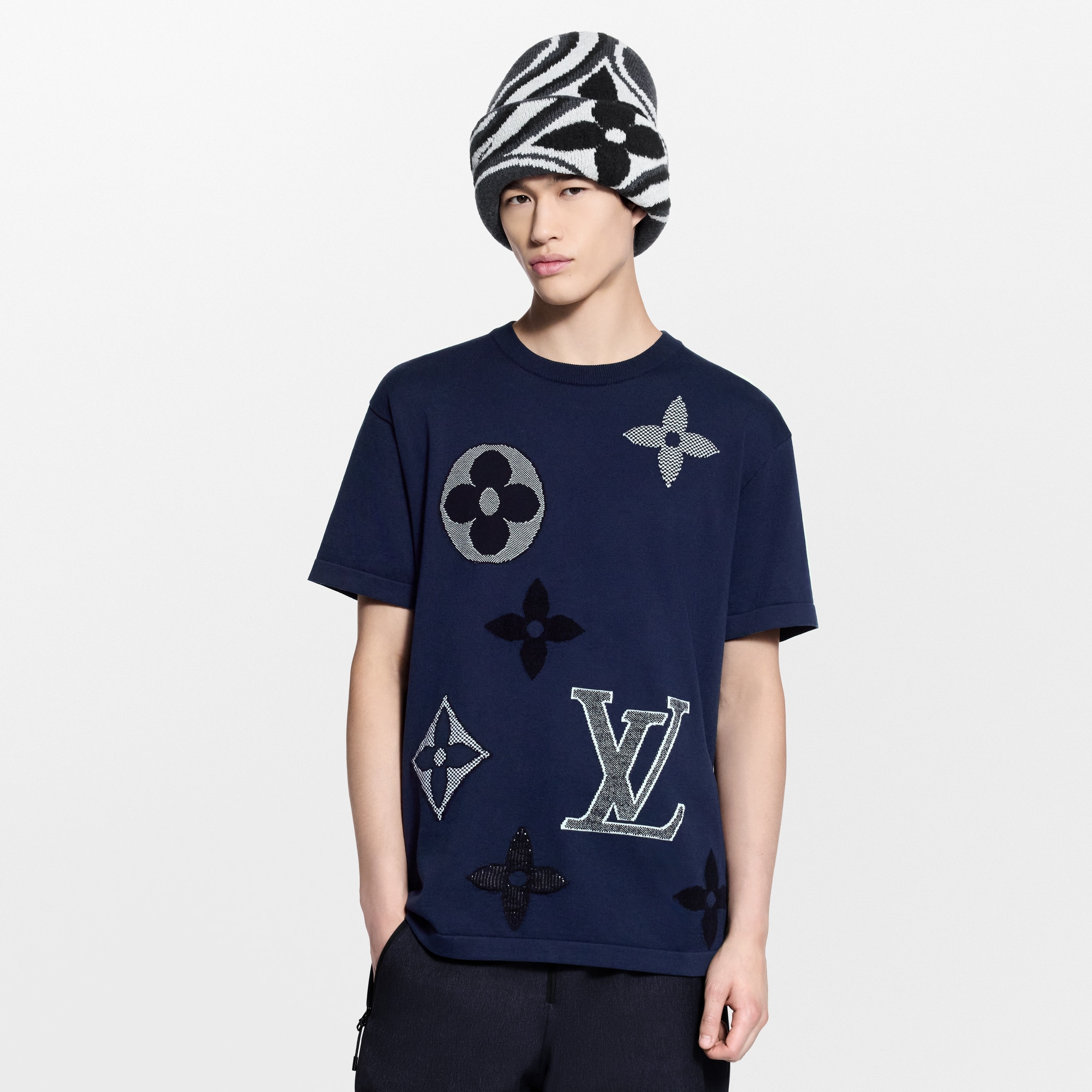 Camiseta Monogram de manga corta en punto  Novedades Para hombre LV Ski | LOUIS VUITTON (Zoom de producto)
