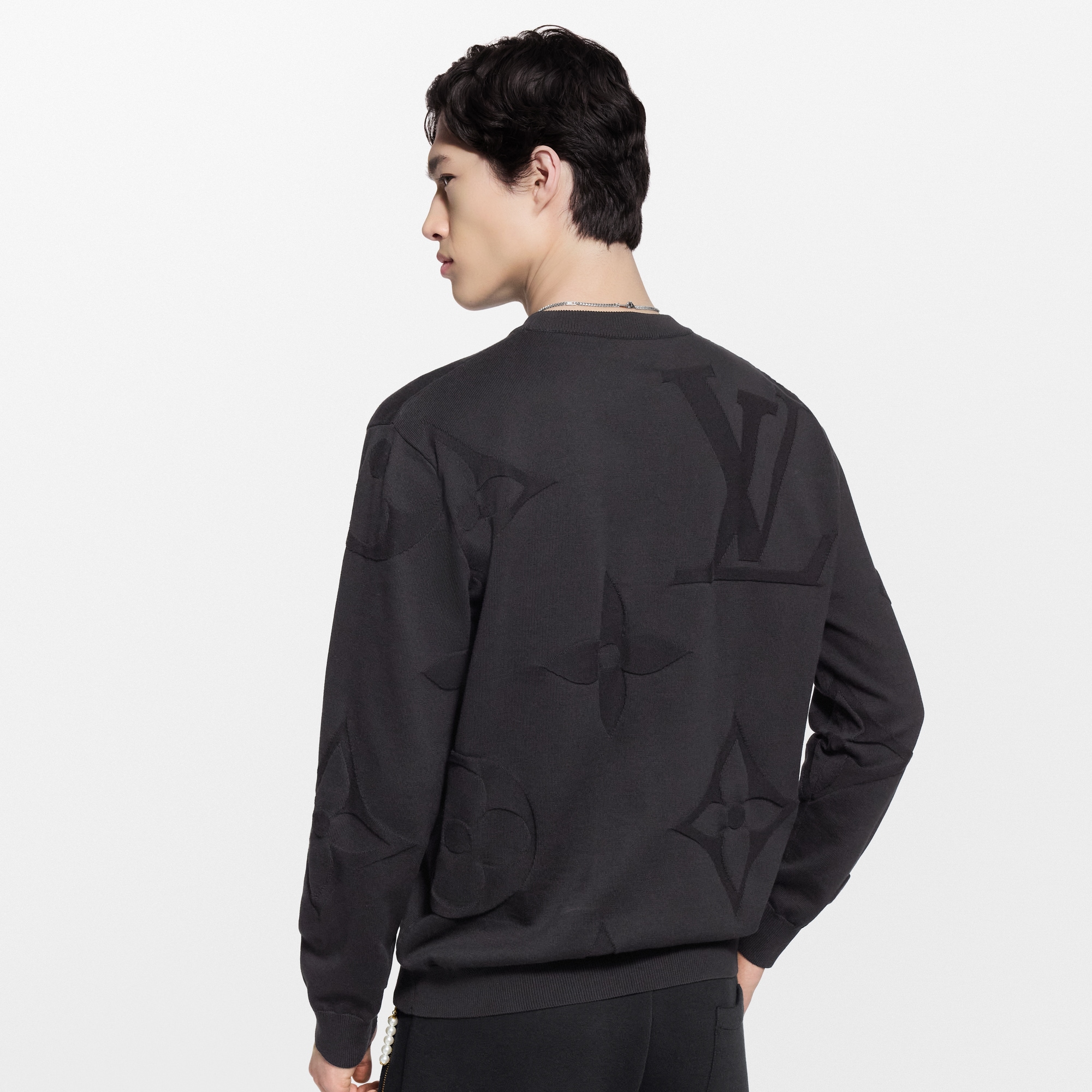 Camiseta Monogram de manga larga en algodón  Hombre Prêt-à-Porter Todo Prêt-à-Porter | LOUIS VUITTON (Zoom de producto)