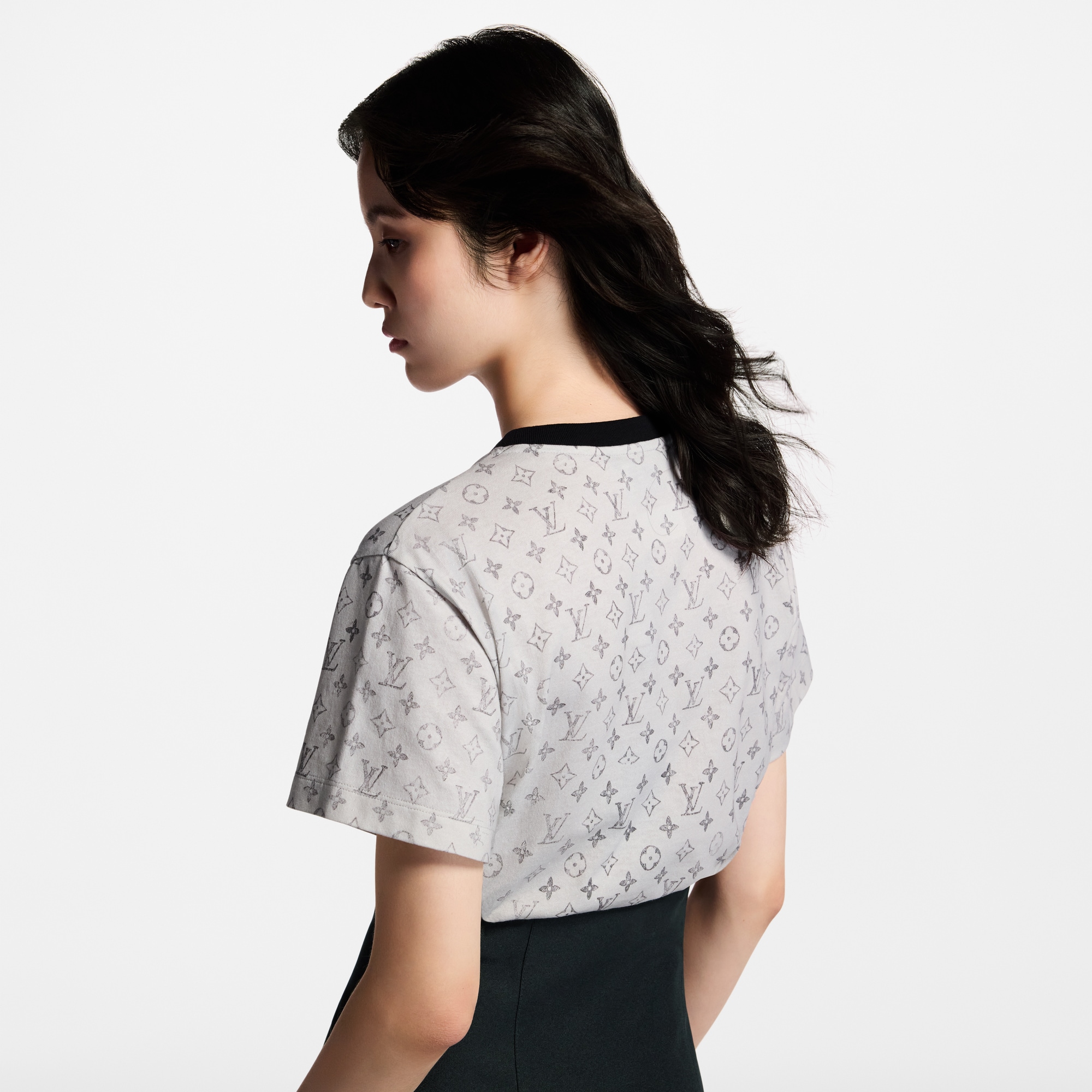 Camiseta Monogram deslavada  Mujer Prêt-à-Porter Tops | LOUIS VUITTON (Zoom de producto)