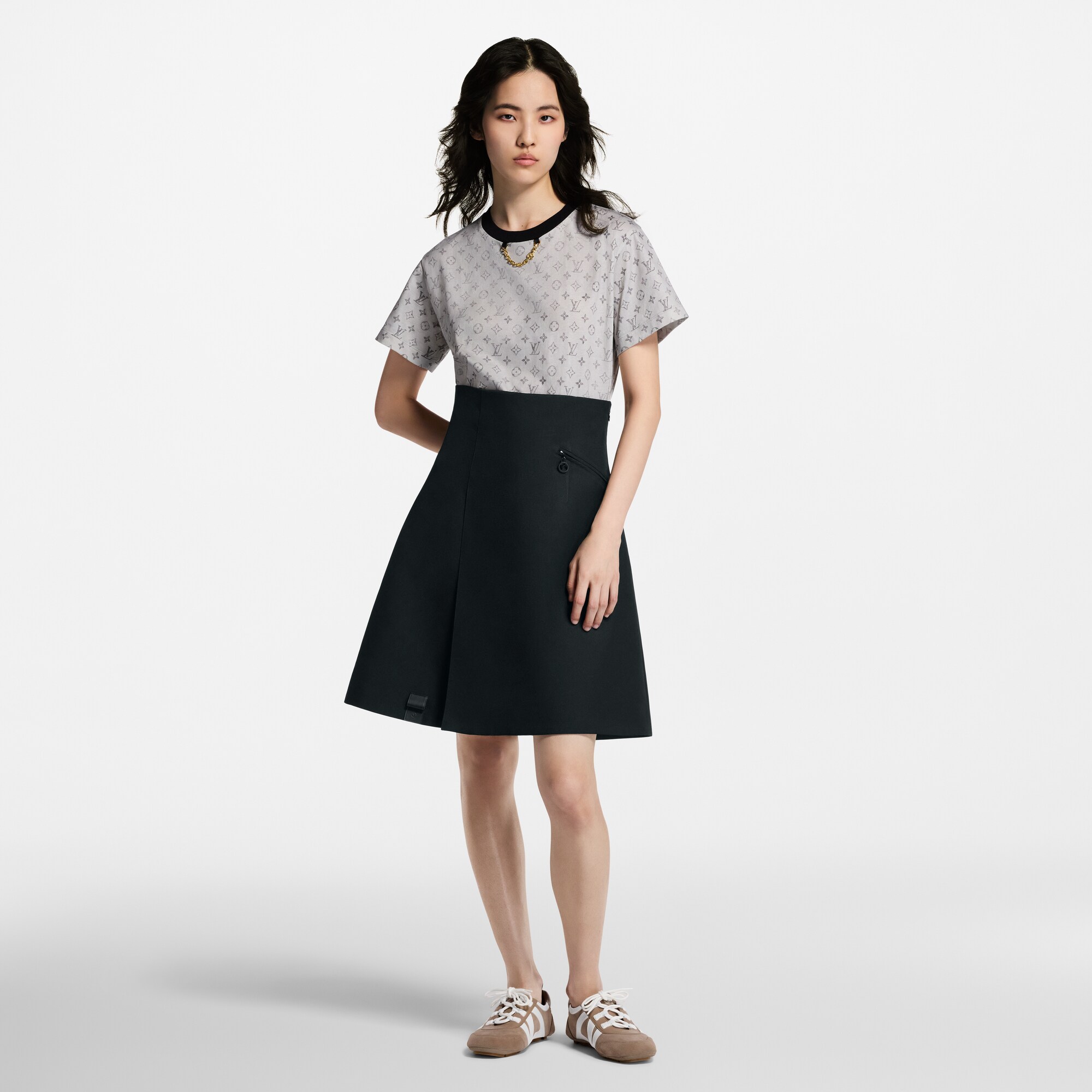 Camiseta Monogram deslavada  Mujer Prêt-à-Porter Tops | LOUIS VUITTON (Zoom de producto)