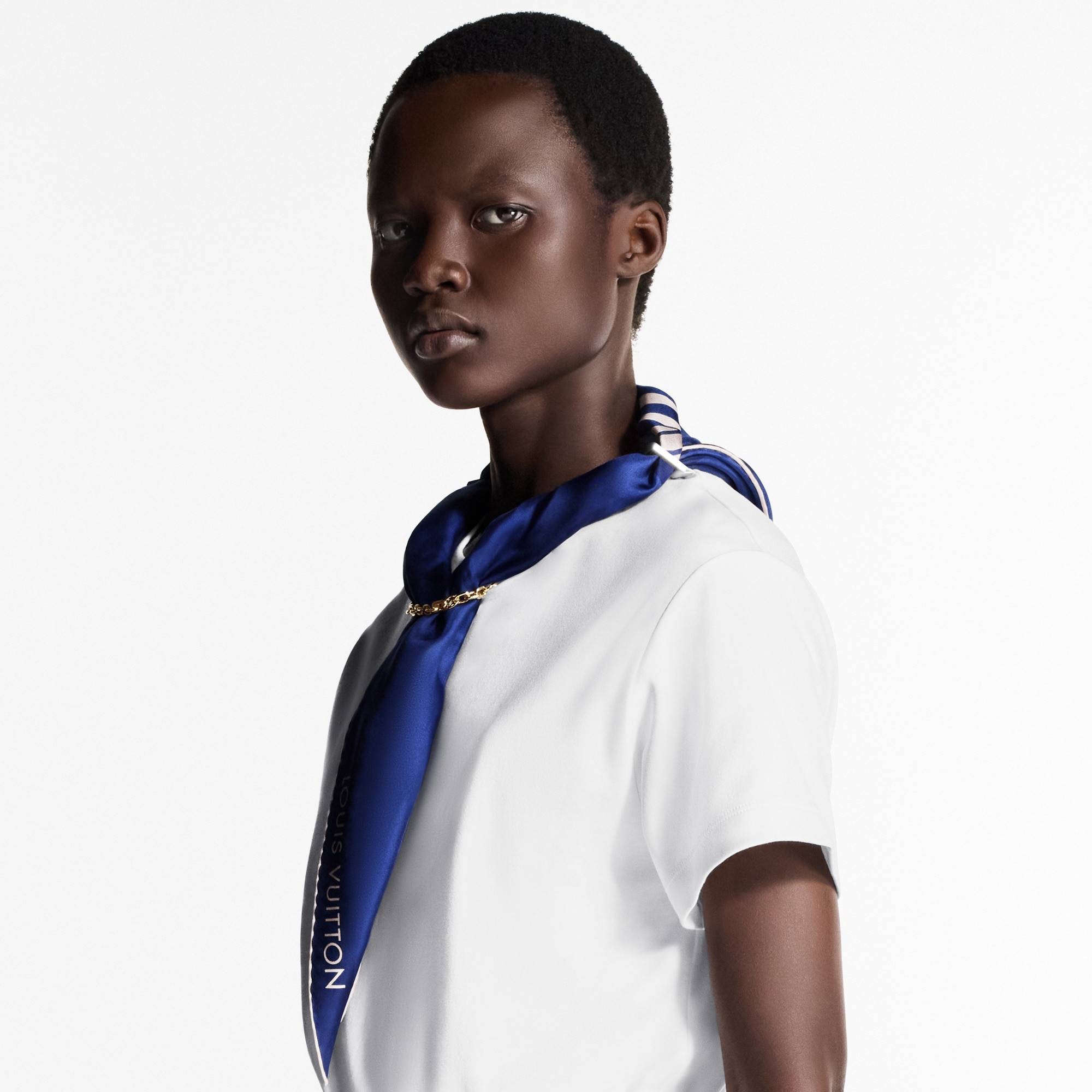 Camiseta Nautical con fular  Mujer Prêt-à-Porter Tops | LOUIS VUITTON (Zoom de producto)
