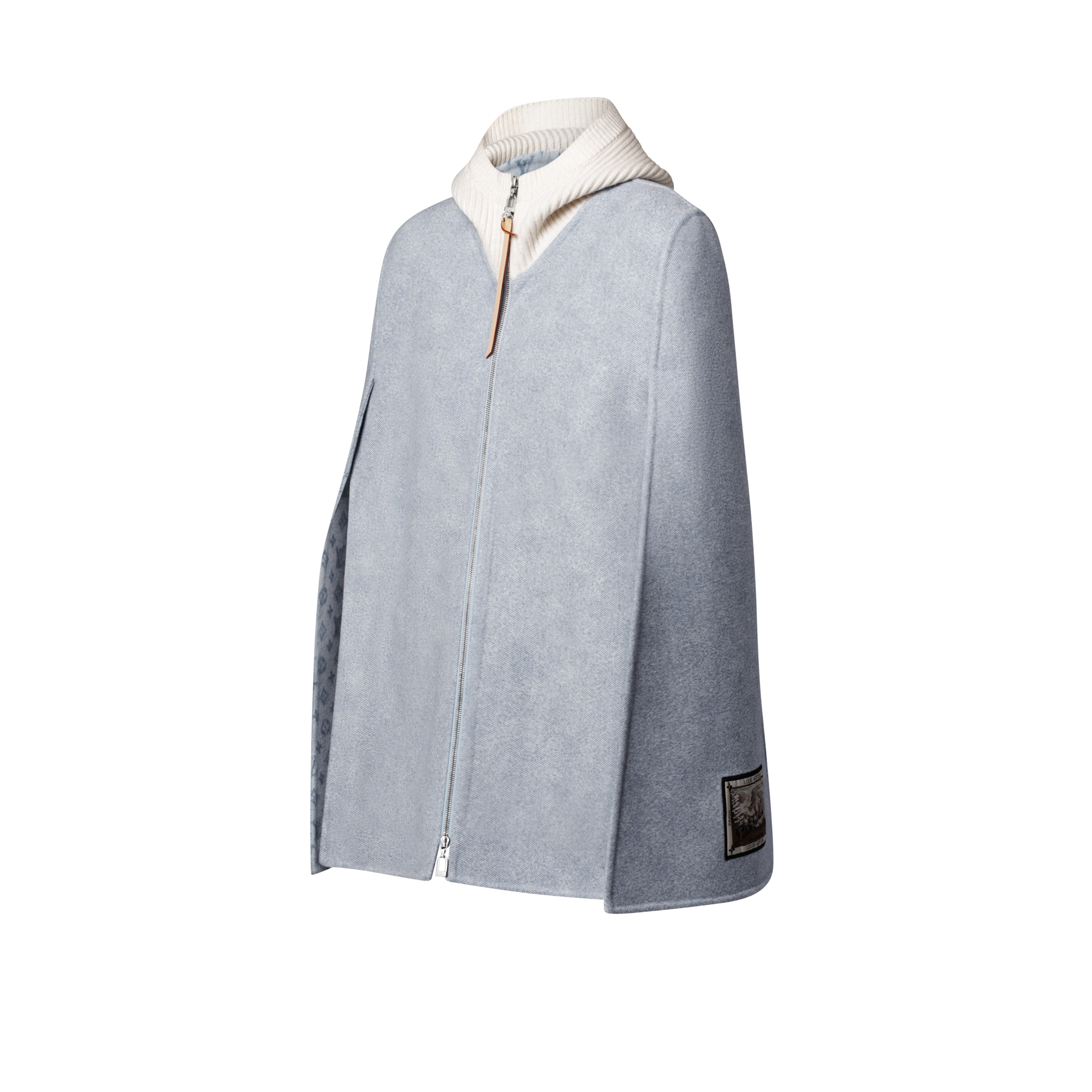 Capa de doble cara con efecto denim  Mujer Prêt-à-Porter Abrigos y chaquetas | LOUIS VUITTON (Zoom de producto)
