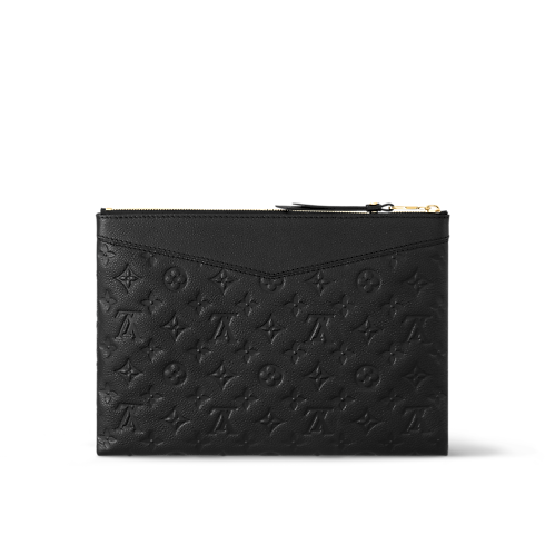 Cartera de mano Daily Pouch Piel Monogram Empreinte Mujer Carteras y pequeña marroquinería Todas las carteras y pequeña marroquinería | LOUIS VUITTON (Zoom de producto)