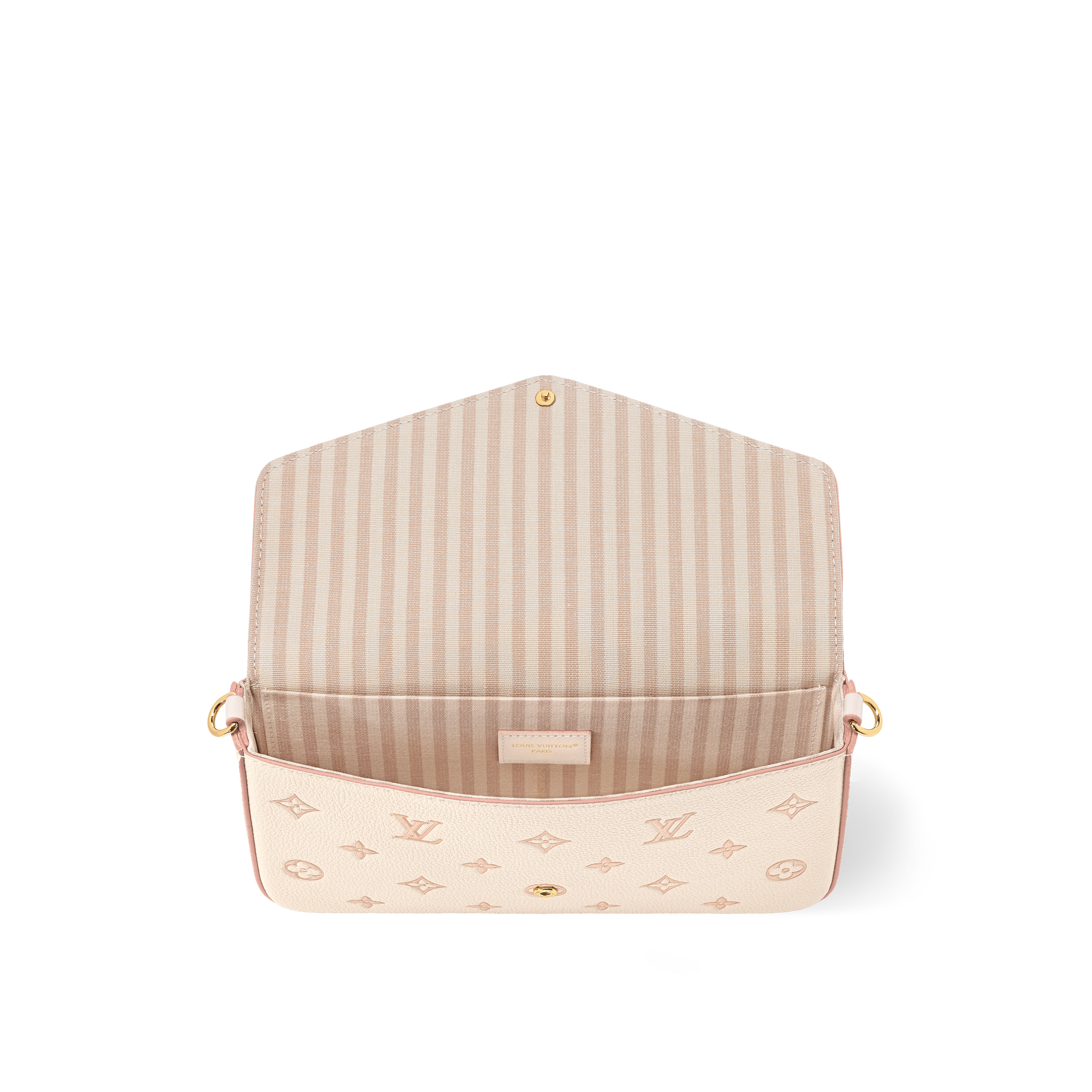 Cartera de mano Félicie Piel Monogram Empreinte Mujer Carteras y pequeña marroquinería Carteras con cadena y mini bolsos | LOUIS VUITTON (Zoom de producto)