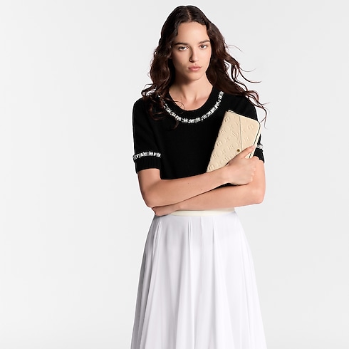 Cartera de mano Félicie Piel Monogram Empreinte Mujer Carteras y pequeña marroquinería Carteras con cadena y mini bolsos | LOUIS VUITTON (Zoom de producto)